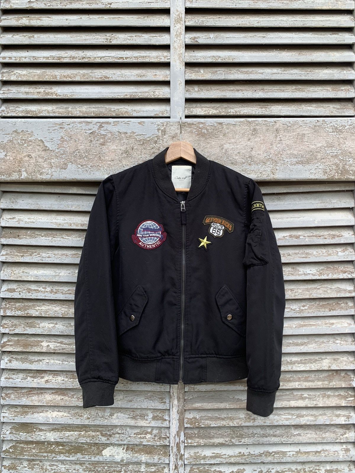 Japanese Brand 🪖Cepo Craft US ARMY Patches Bomber Jacket Size US XS / EU 42 / 0 - 2 Thumbnail