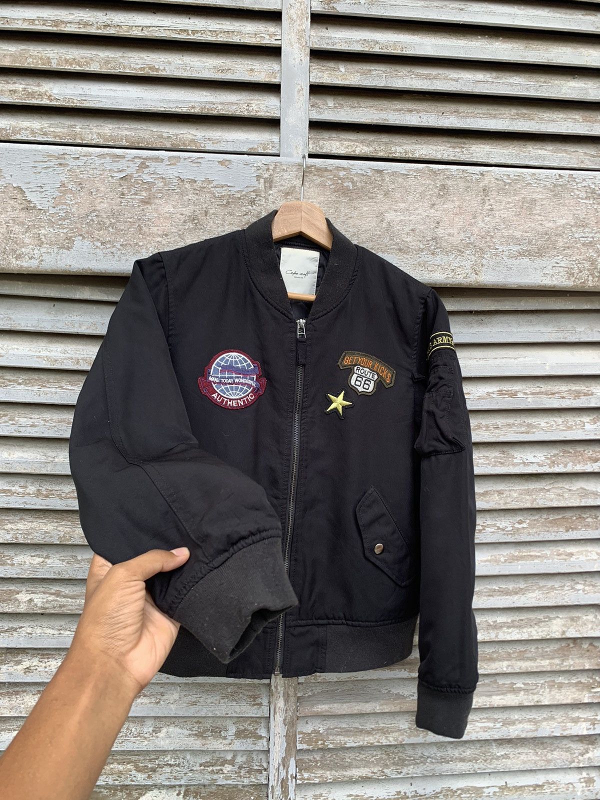 Japanese Brand 🪖Cepo Craft US ARMY Patches Bomber Jacket Size US XS / EU 42 / 0 - 6 Thumbnail
