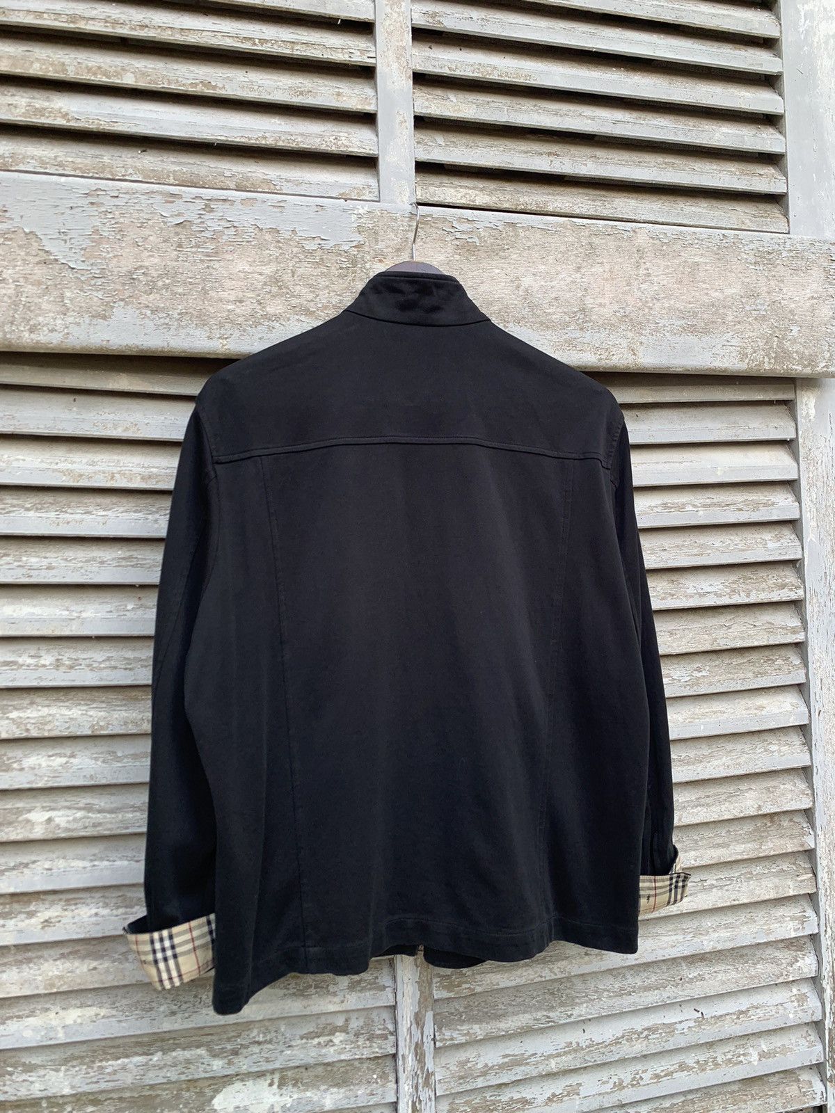 Burberry 🔥BURBERRY LONDON NOVA CHECK LINED ALL BLACK JACKET Size US XL / EU 56 / 4 - 9 Thumbnail