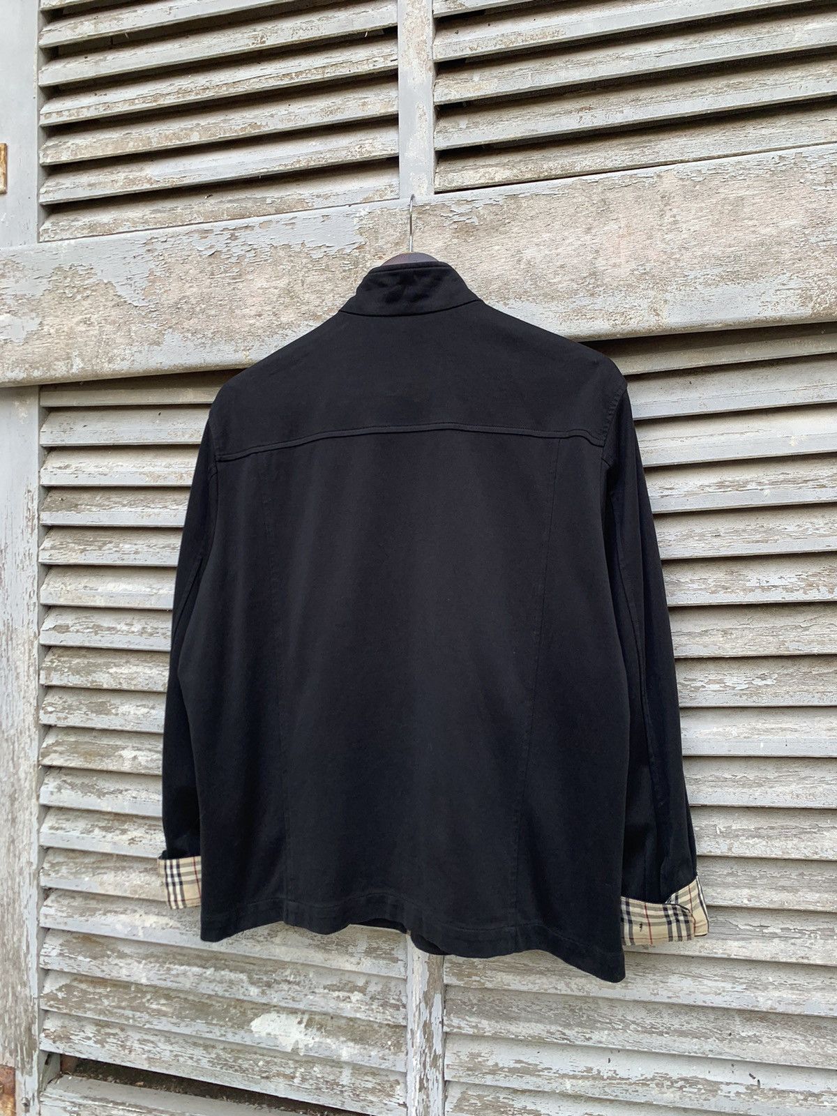 Burberry 🔥BURBERRY LONDON NOVA CHECK LINED ALL BLACK JACKET Size US XL / EU 56 / 4 - 8 Thumbnail