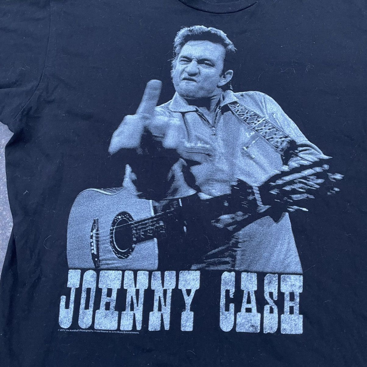 Vintage Vintage Y2K Johnny Cash Graphic Tee Sun Faded Grunge Boxy L Size US L / EU 52-54 / 3 - 5 Thumbnail