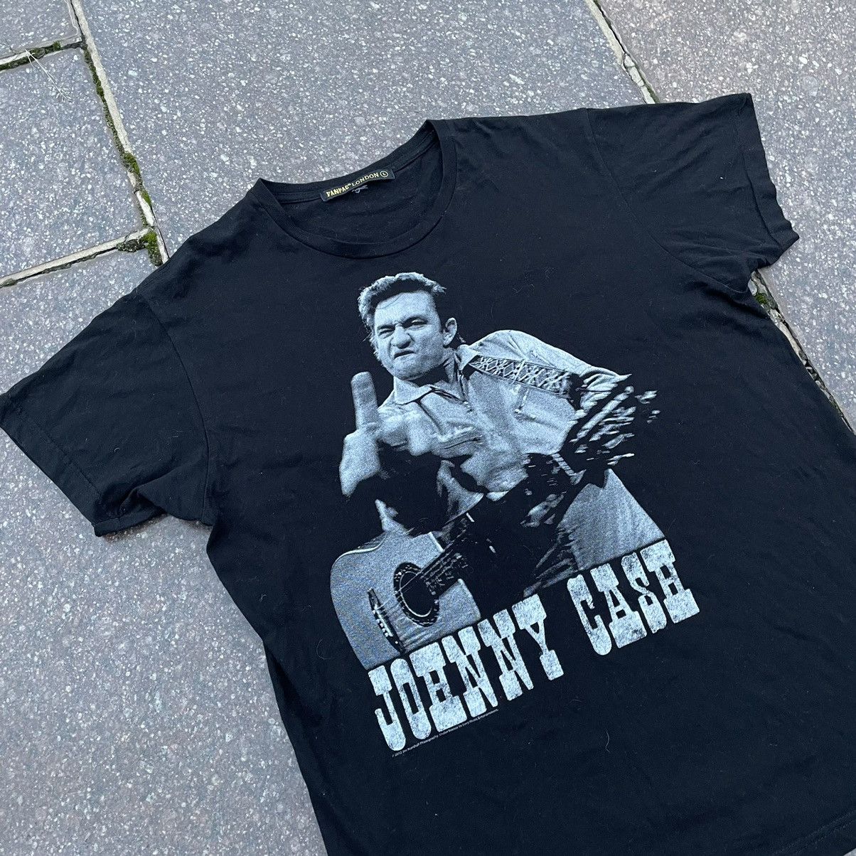 Vintage Vintage Y2K Johnny Cash Graphic Tee Sun Faded Grunge Boxy L Size US L / EU 52-54 / 3 - 4 Thumbnail