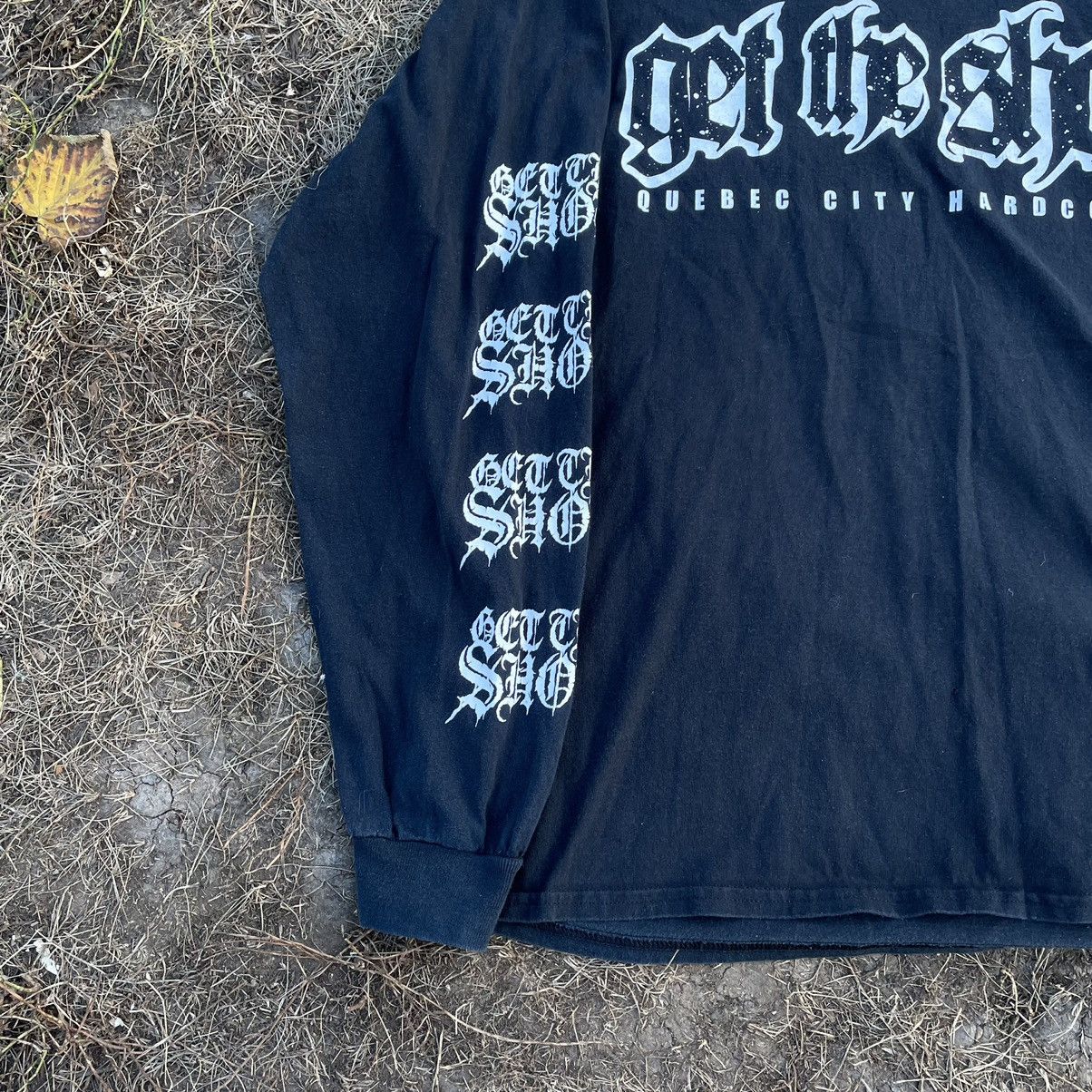 Vintage Vintage Y2K Punk Graphic Tee Hostile Life Faded Black XL Size US XL / EU 56 / 4 - 5 Thumbnail