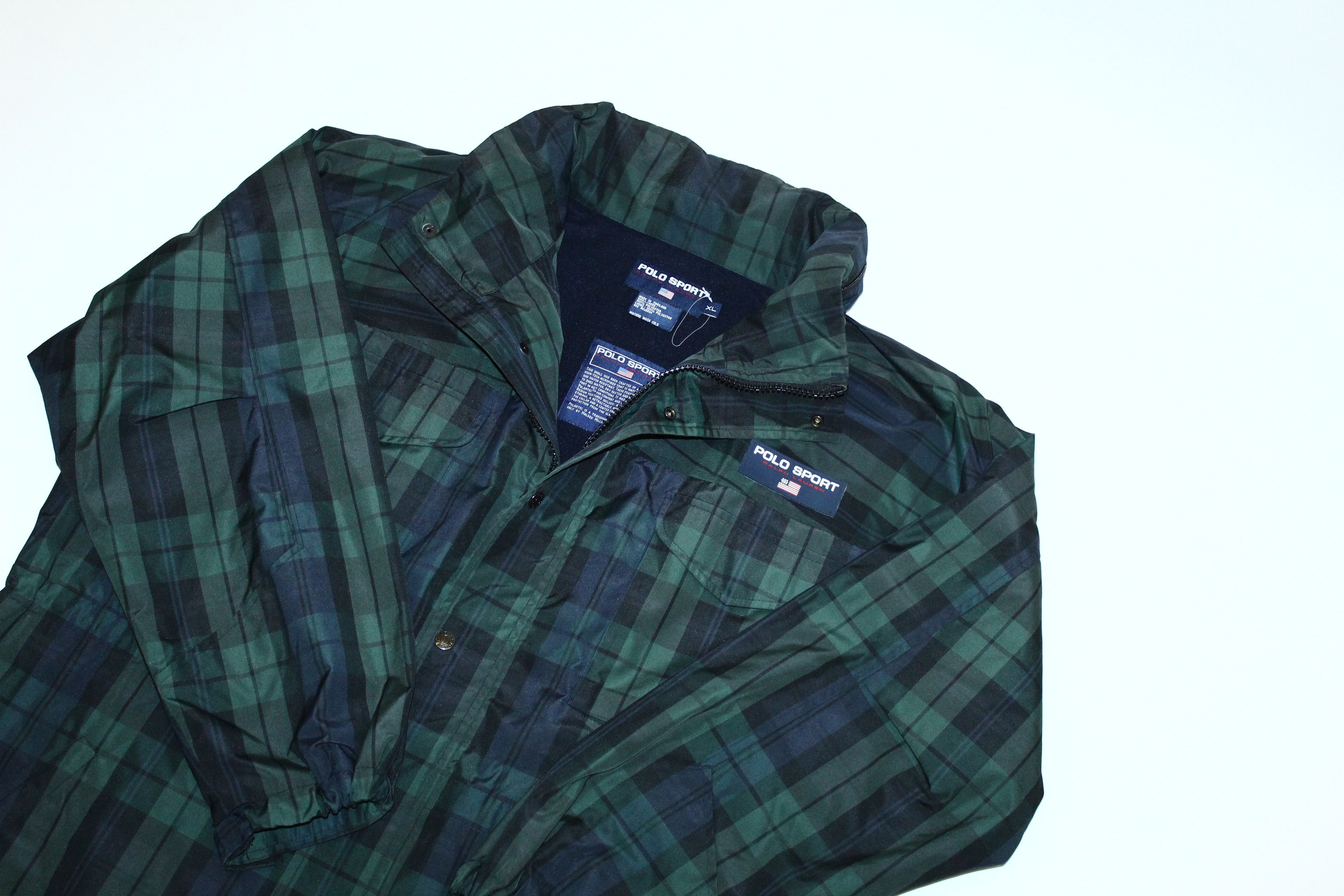Polo Ralph Lauren 💥 RARE VTG 💥 POLO SPORT Fleece Liner Tartan Winter Jacket Size US XL / EU 56 / 4 - 4 Thumbnail