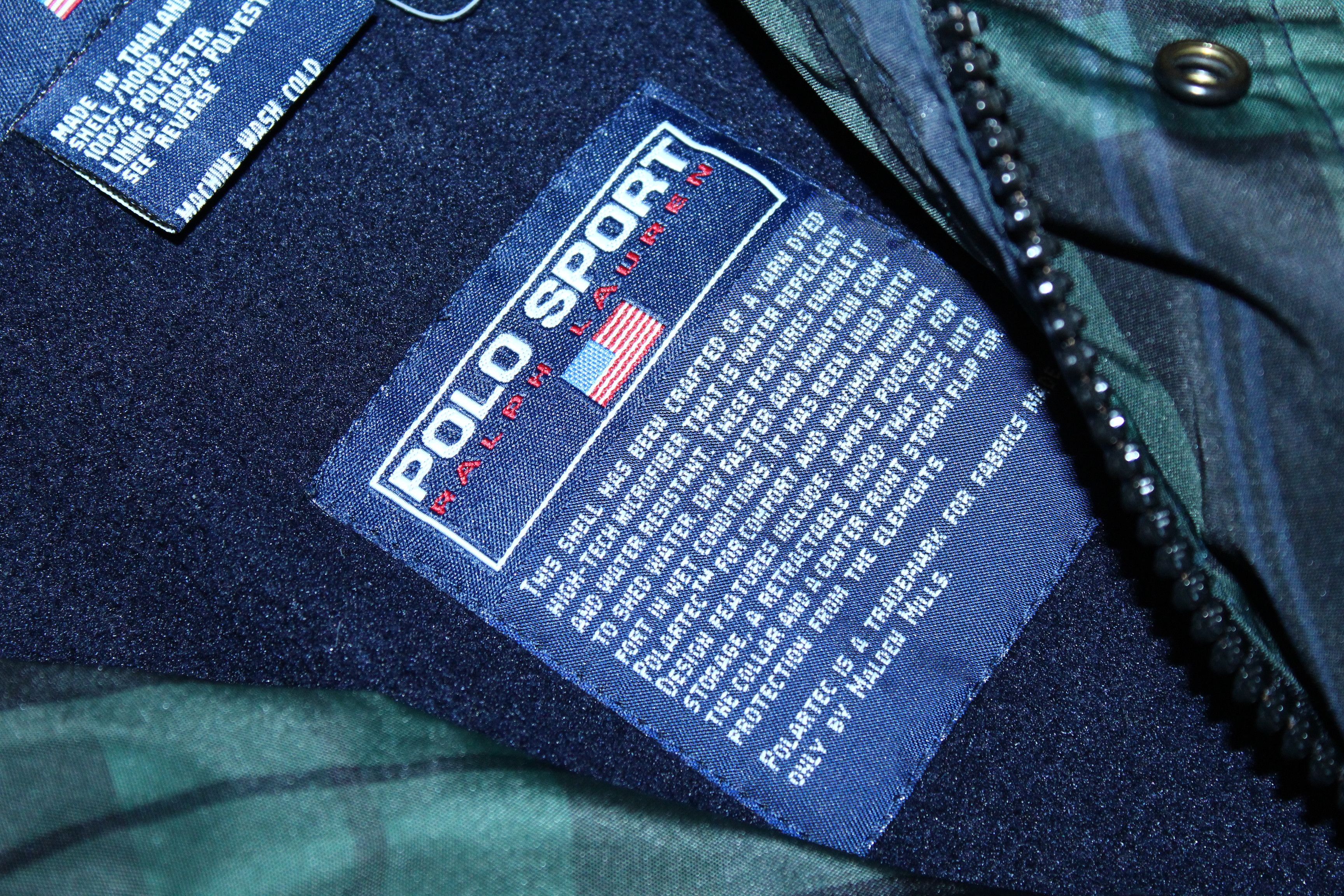 Polo Ralph Lauren 💥 RARE VTG 💥 POLO SPORT Fleece Liner Tartan Winter Jacket Size US XL / EU 56 / 4 - 6 Thumbnail