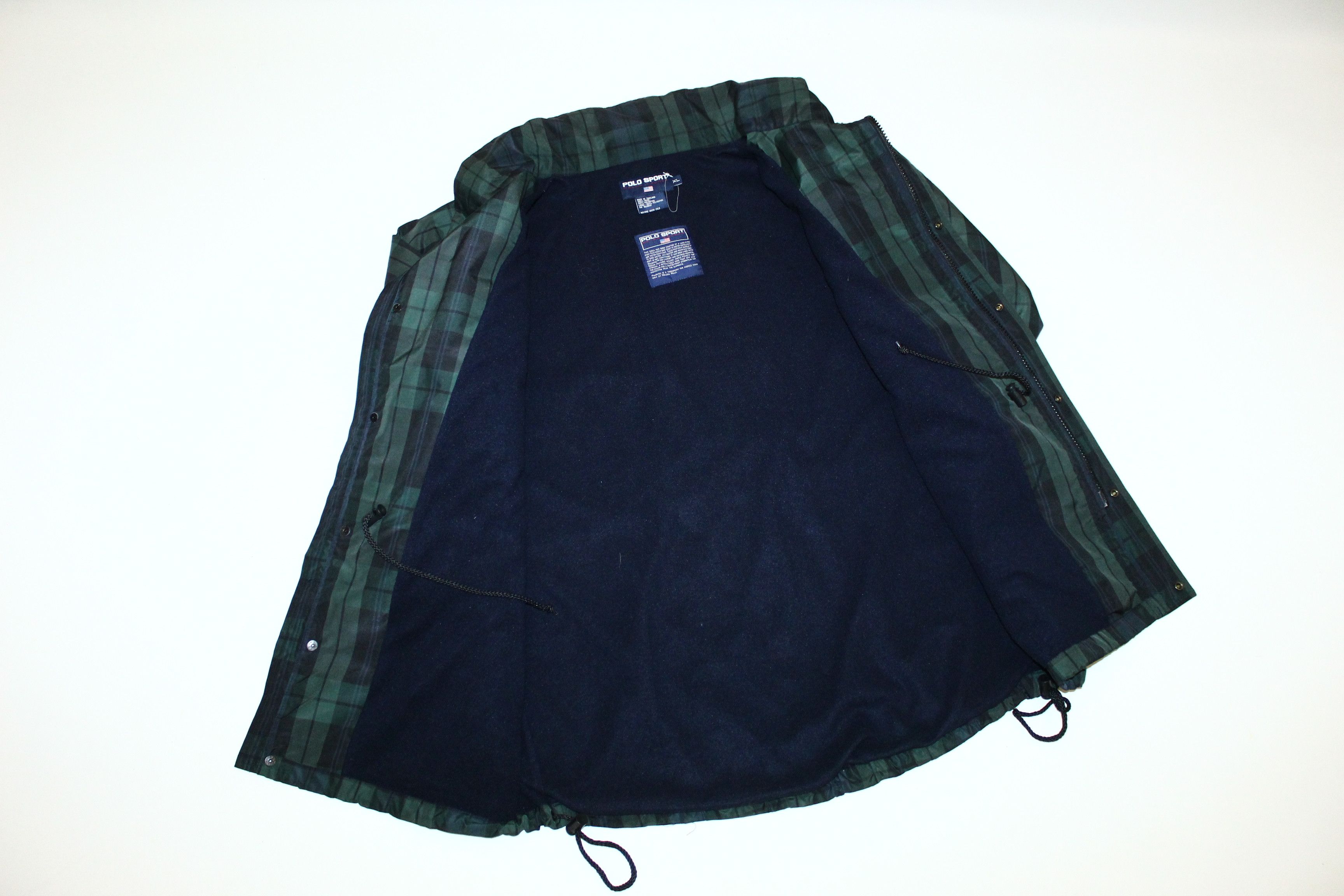 Polo Ralph Lauren 💥 RARE VTG 💥 POLO SPORT Fleece Liner Tartan Winter Jacket Size US XL / EU 56 / 4 - 7 Thumbnail