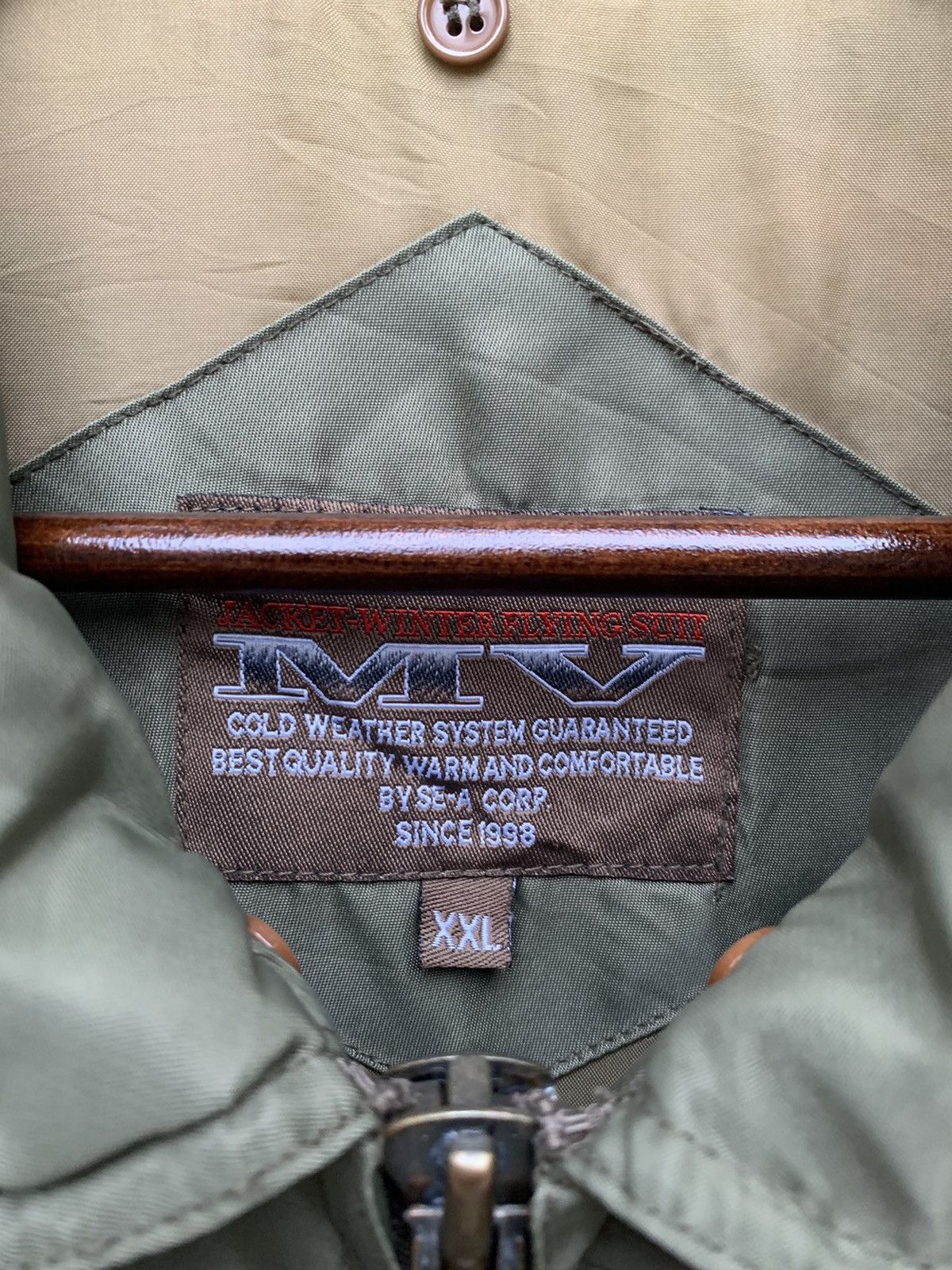 Vintage 🪖Vintage MV EYE FLIGHT TRAINER OVERSIZED MA-1 Bomber Jacket Size US XXL / EU 58 / 5 - 13 Thumbnail