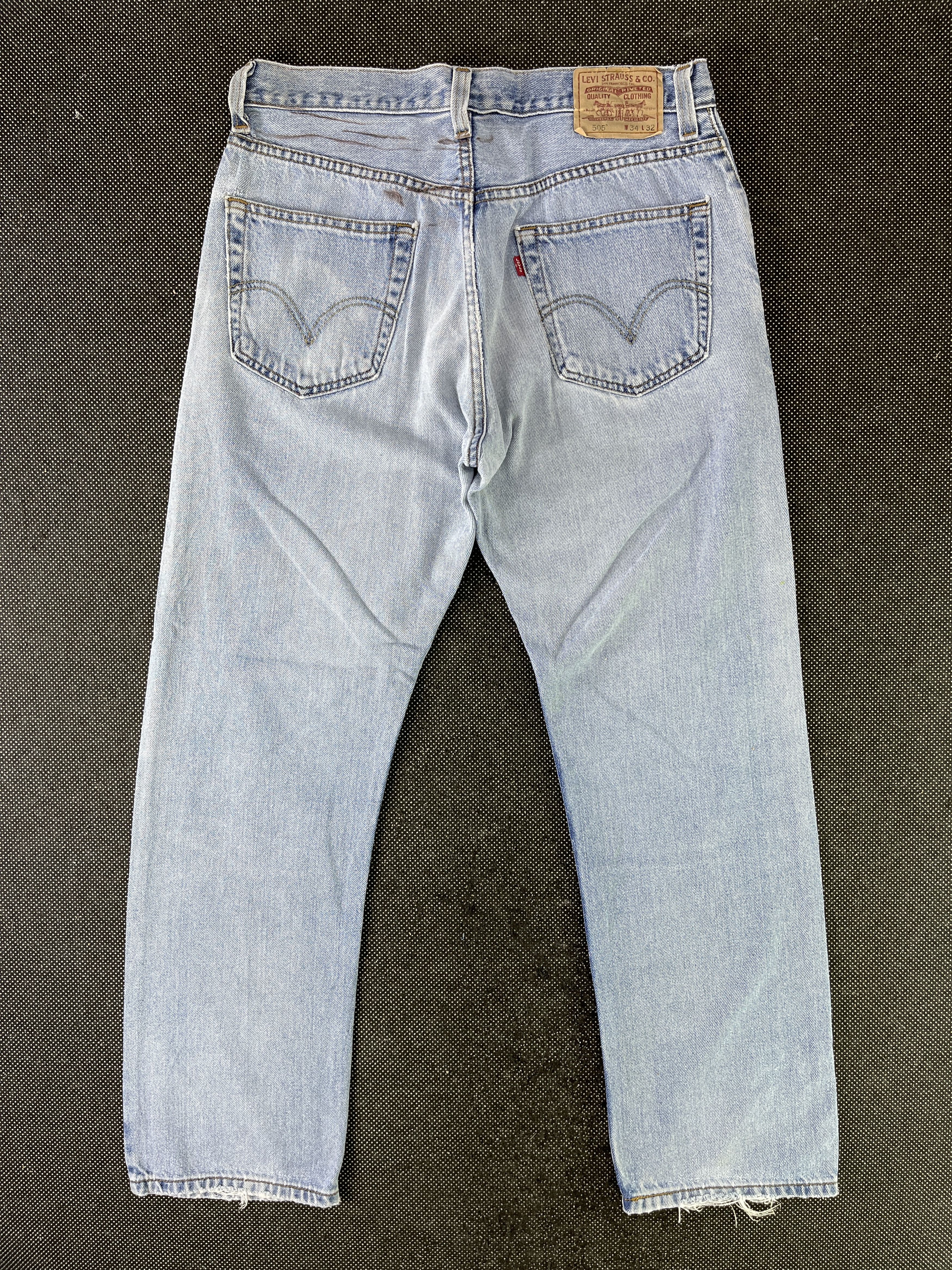 Levi's Vintage Levis 505 Light Wash Jeans - J368 Size US 34 / EU 50 - 2 Thumbnail