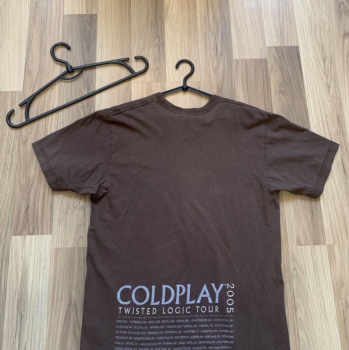 Band Tees 2005 Coldplay Twisted Logic Tour T-shirt Size US M / EU 48-50 / 2 - 18 Thumbnail