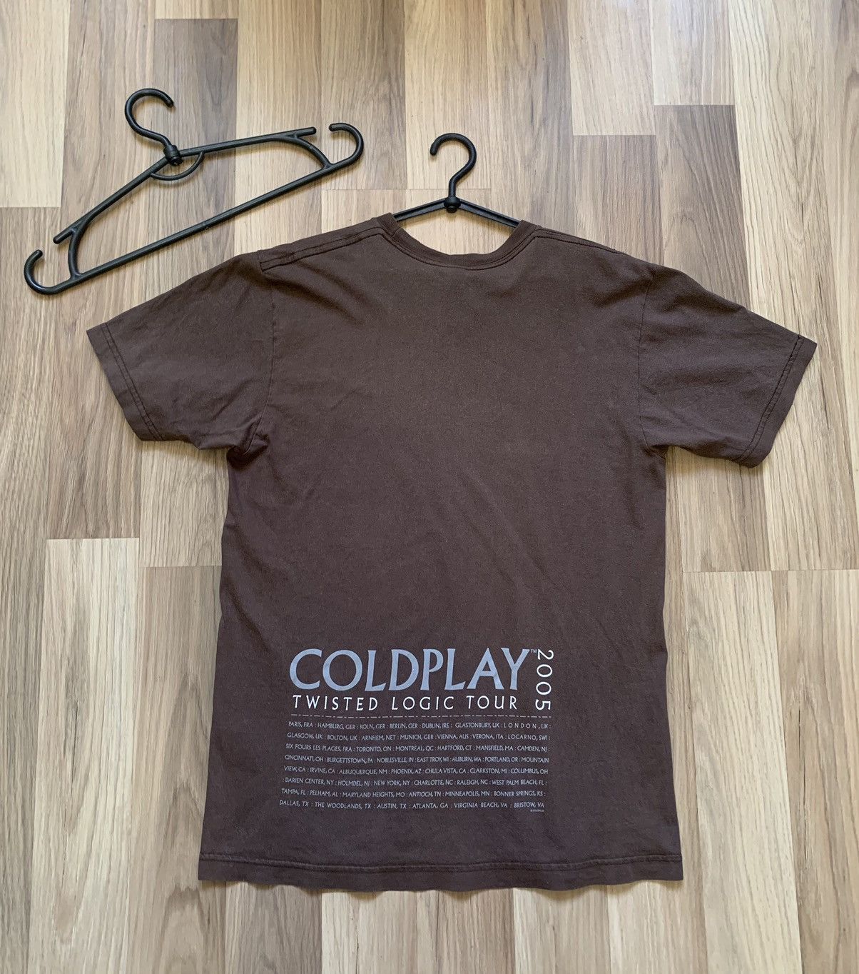 Band Tees 2005 Coldplay Twisted Logic Tour T-shirt Size US M / EU 48-50 / 2 - 2 Thumbnail
