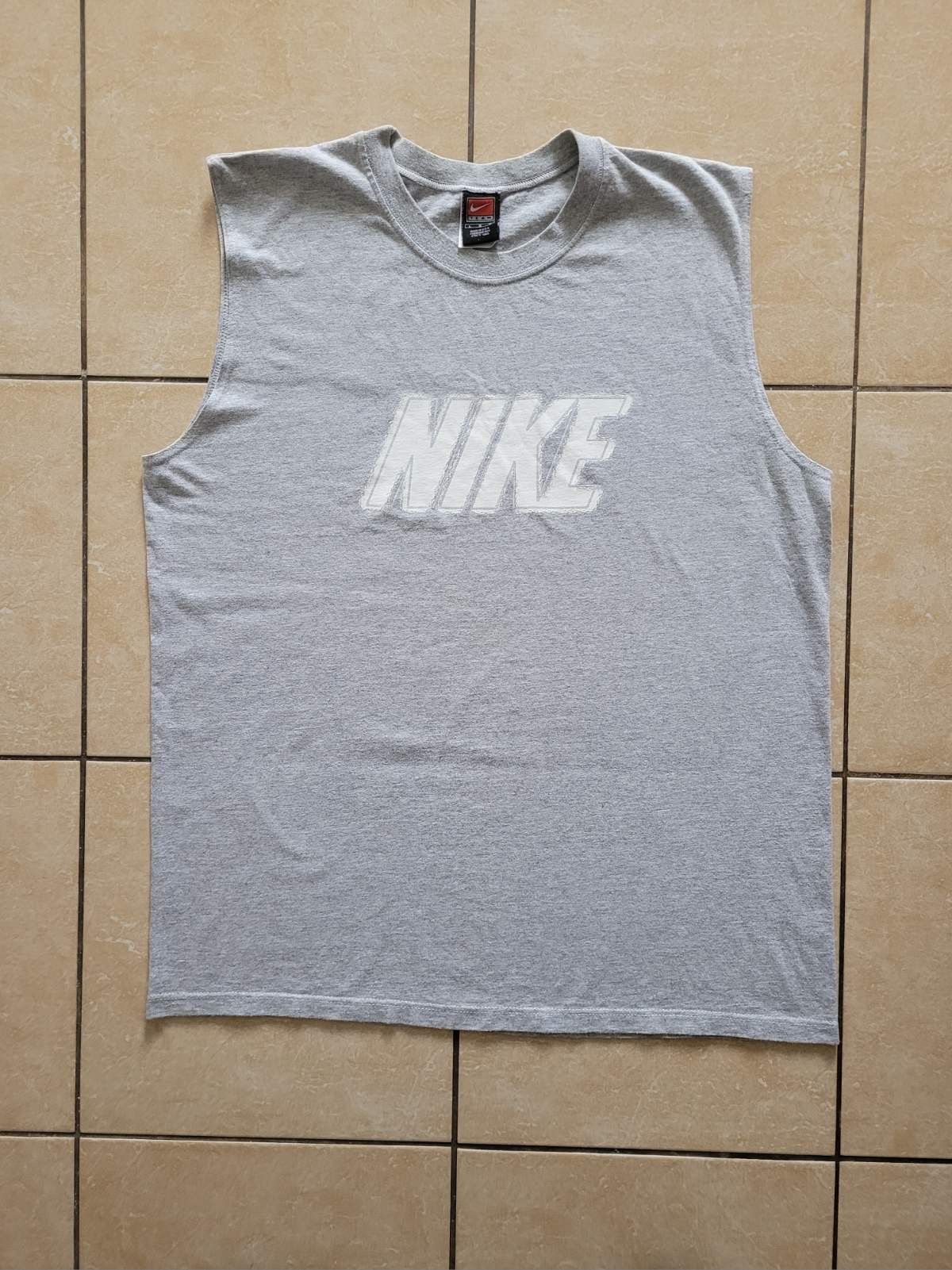 Nike × Streetwear × Vintage VINTAGE NIKE BIG LOGO DRILL TANK