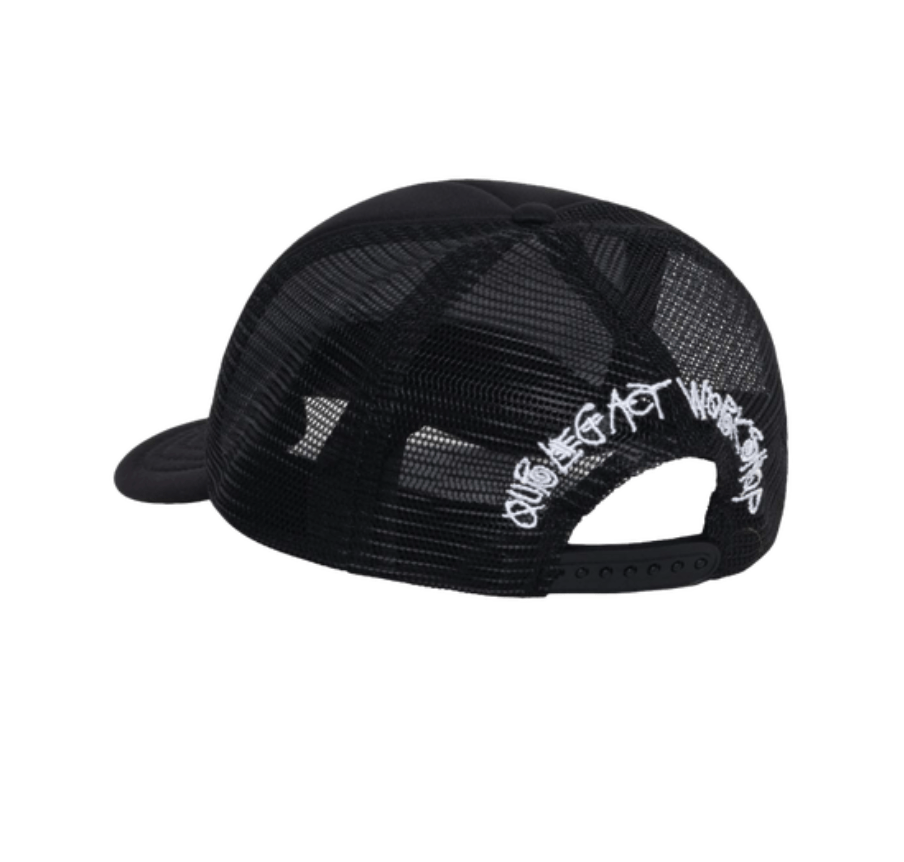 Our Legacy Stüssy X Our Legacy Work Shop Trucker Hat Black