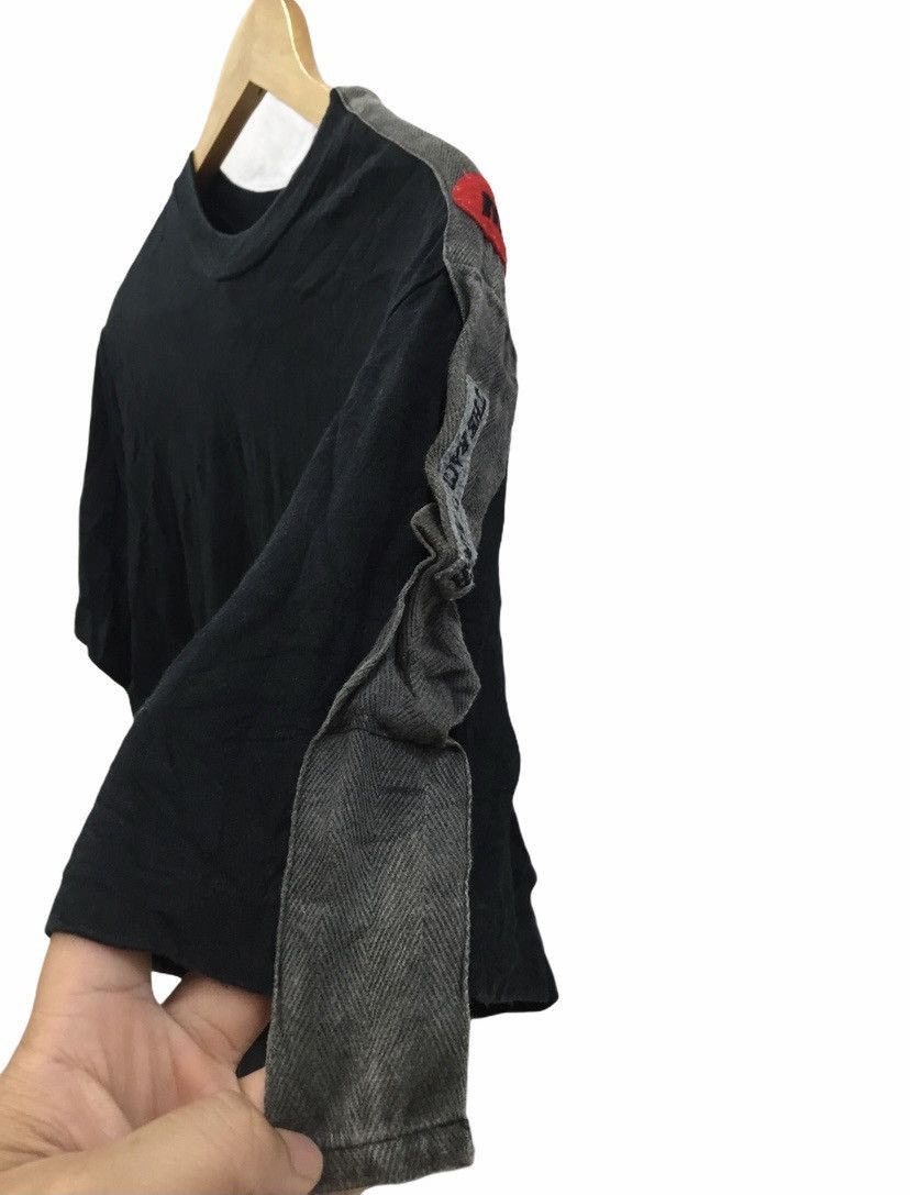 Japanese Brand 1990s 🔥MILK BOY Sleeve straps bondage poem tee Size US S / EU 44-46 / 1 - 6 Thumbnail
