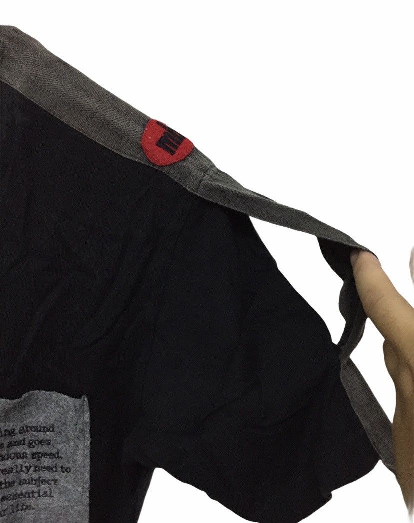 Japanese Brand 1990s 🔥MILK BOY Sleeve straps bondage poem tee Size US S / EU 44-46 / 1 - 8 Thumbnail