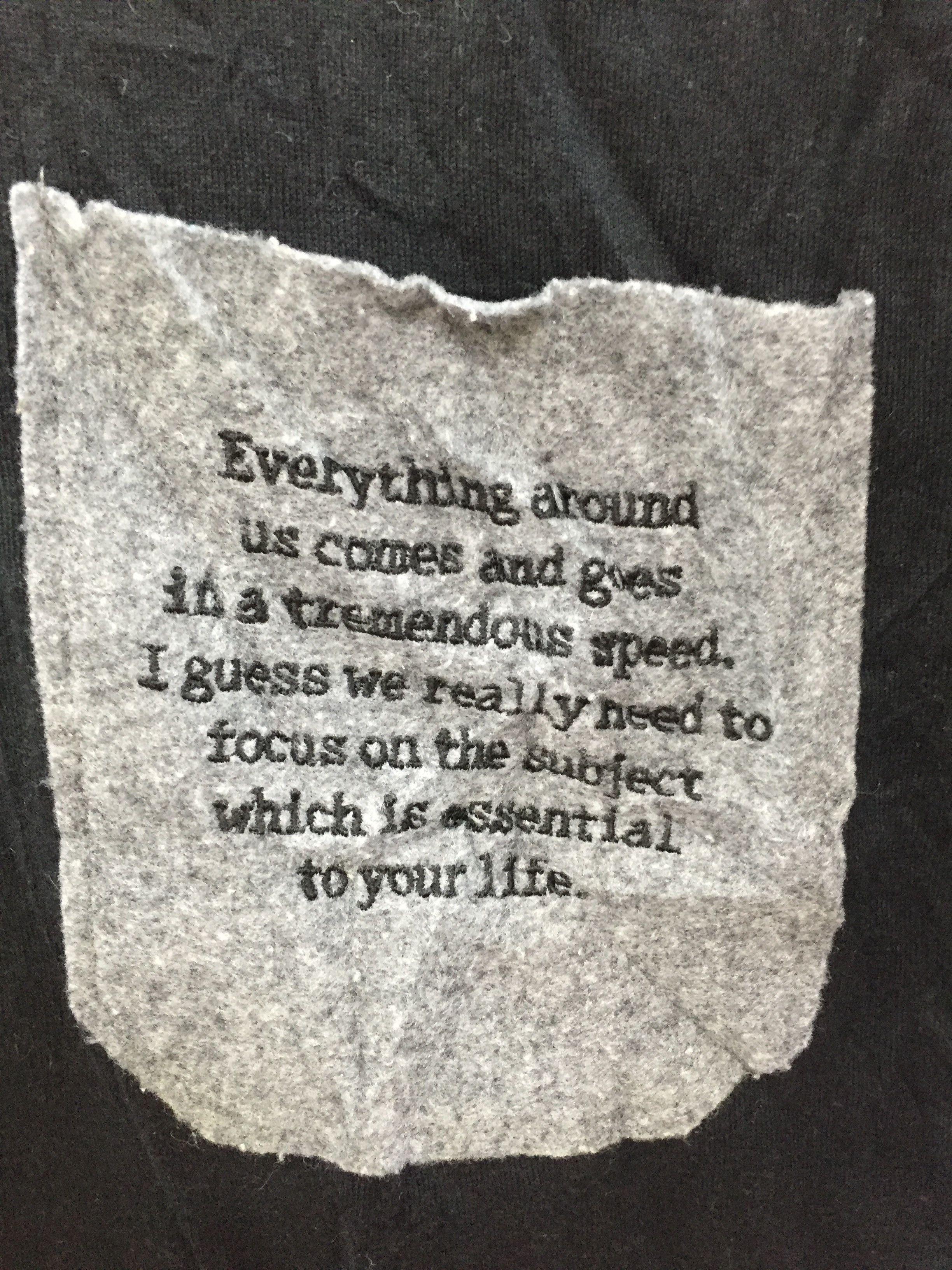 Japanese Brand 1990s 🔥MILK BOY Sleeve straps bondage poem tee Size US S / EU 44-46 / 1 - 5 Thumbnail