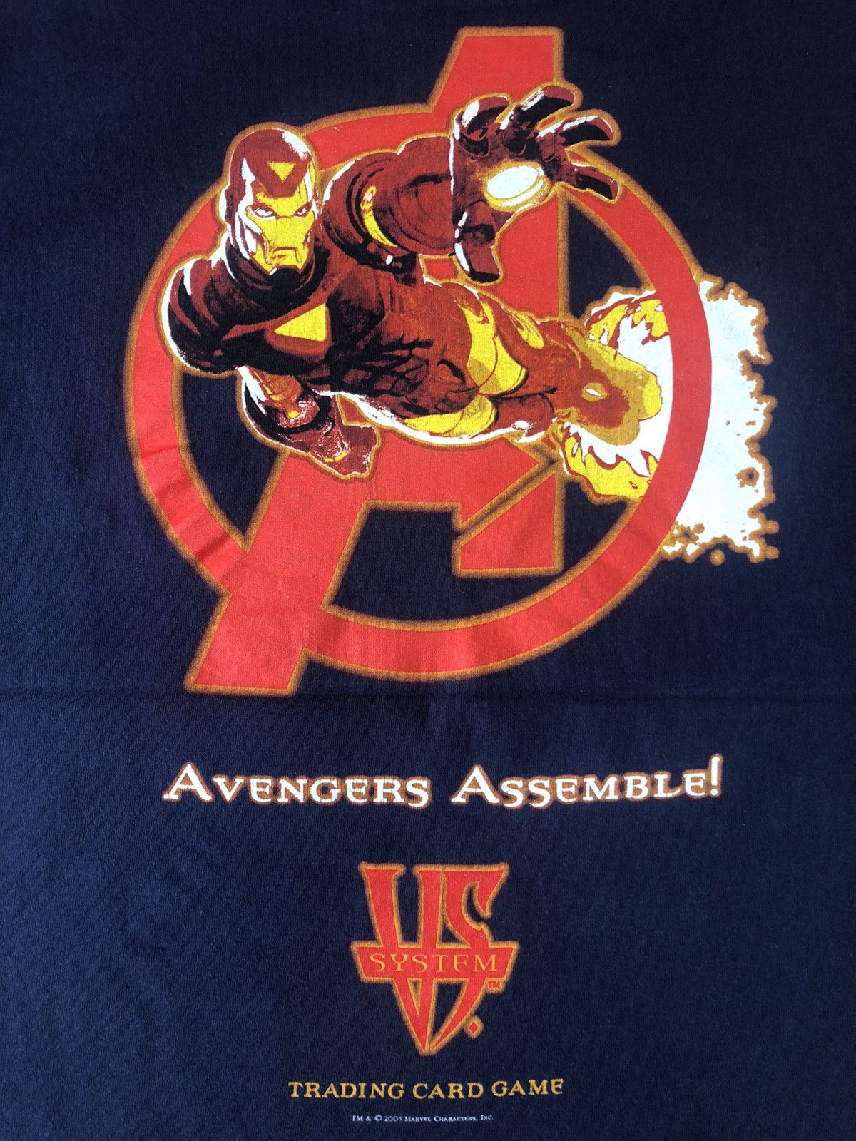 image of Vintage Avengers Marvel Comics Movie Tee in Navy, Men's (Size XL)