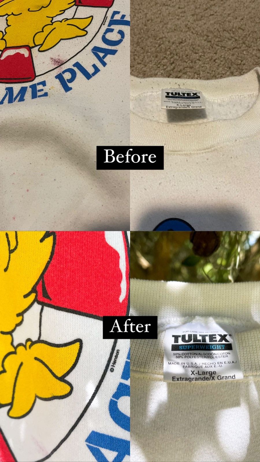 Vintage Vintage 90s RARE Big Bird Sailor Sesame Street Crewneck Size US XL / EU 56 / 4 - 8 Thumbnail