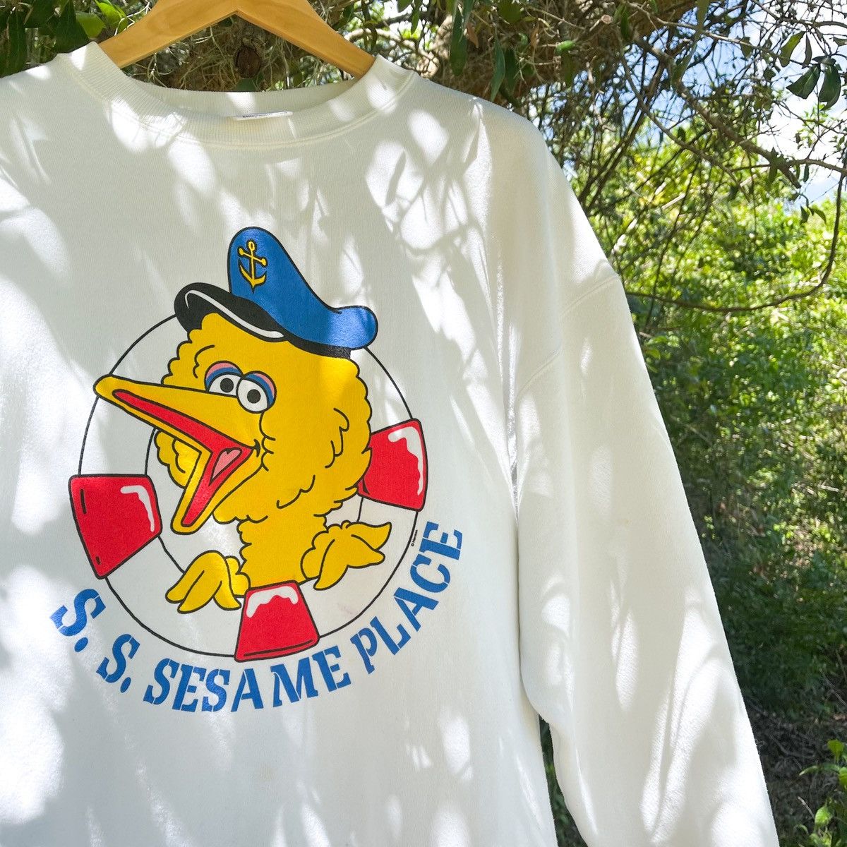 Vintage Vintage 90s RARE Big Bird Sailor Sesame Street Crewneck Size US XL / EU 56 / 4 - 6 Thumbnail