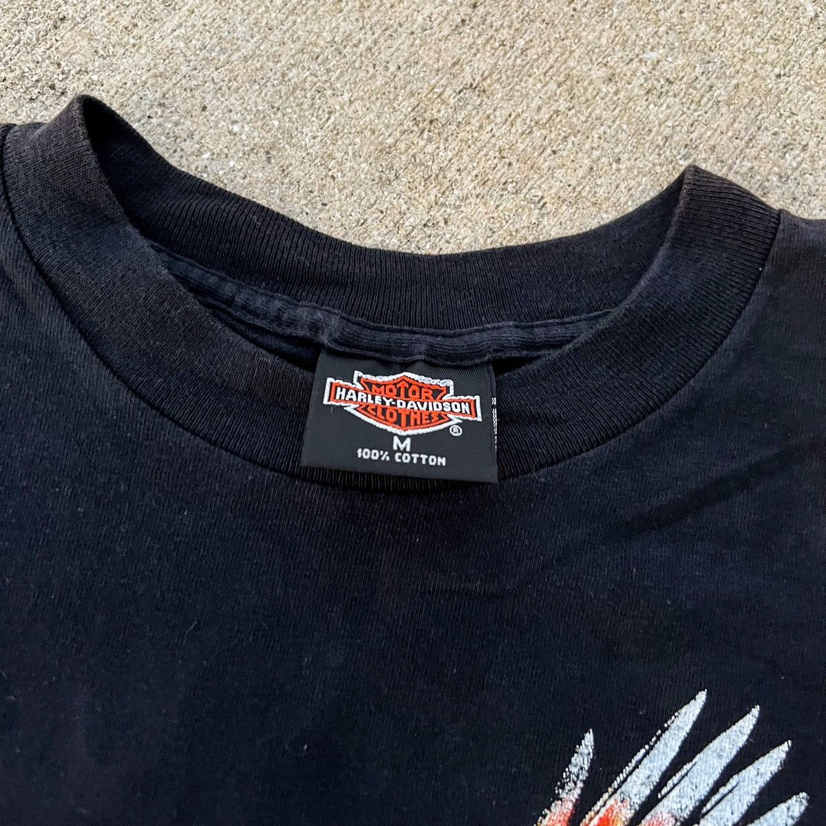 Harley Davidson × Vintage Vintage Rare 1987 Harley Eagle Live Free Biker Tee Size US M / EU 48-50 / 2 - 4 Thumbnail