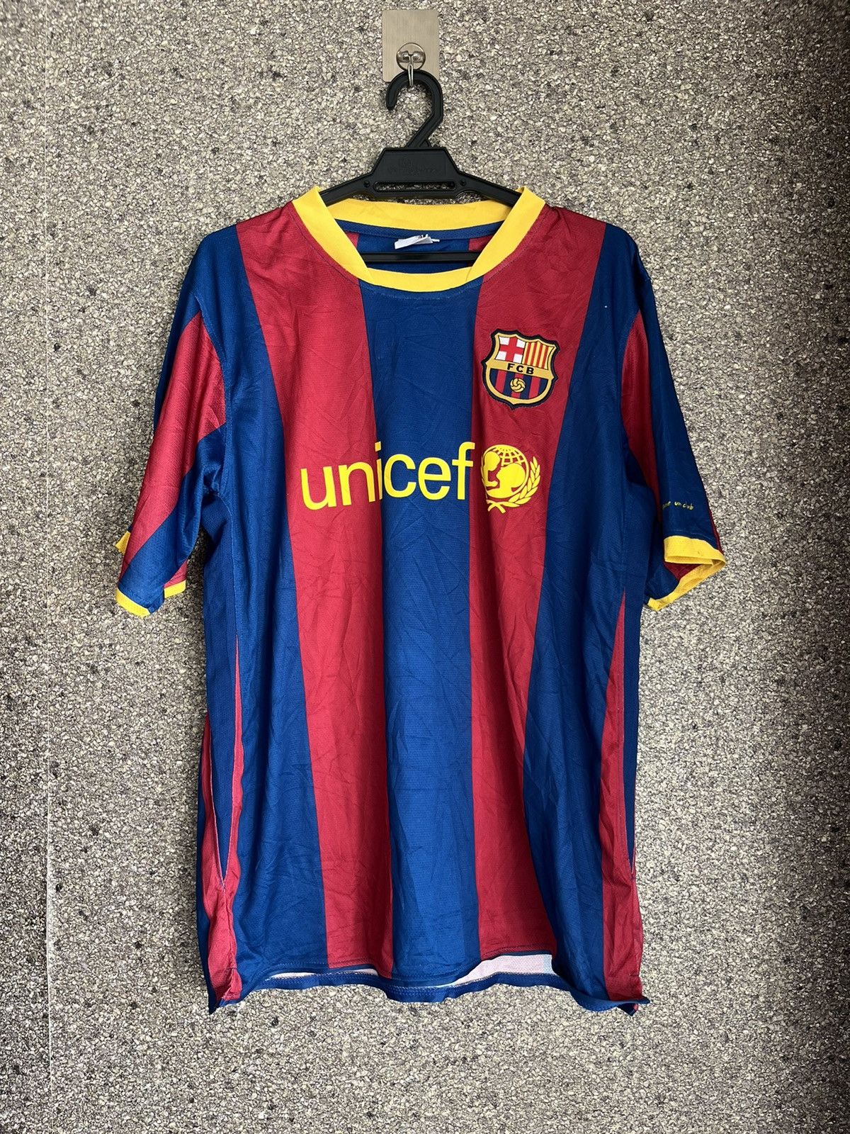 image of Vintage Barcelona Leo Messi Ft10 in Blue, Men's (Size Large)