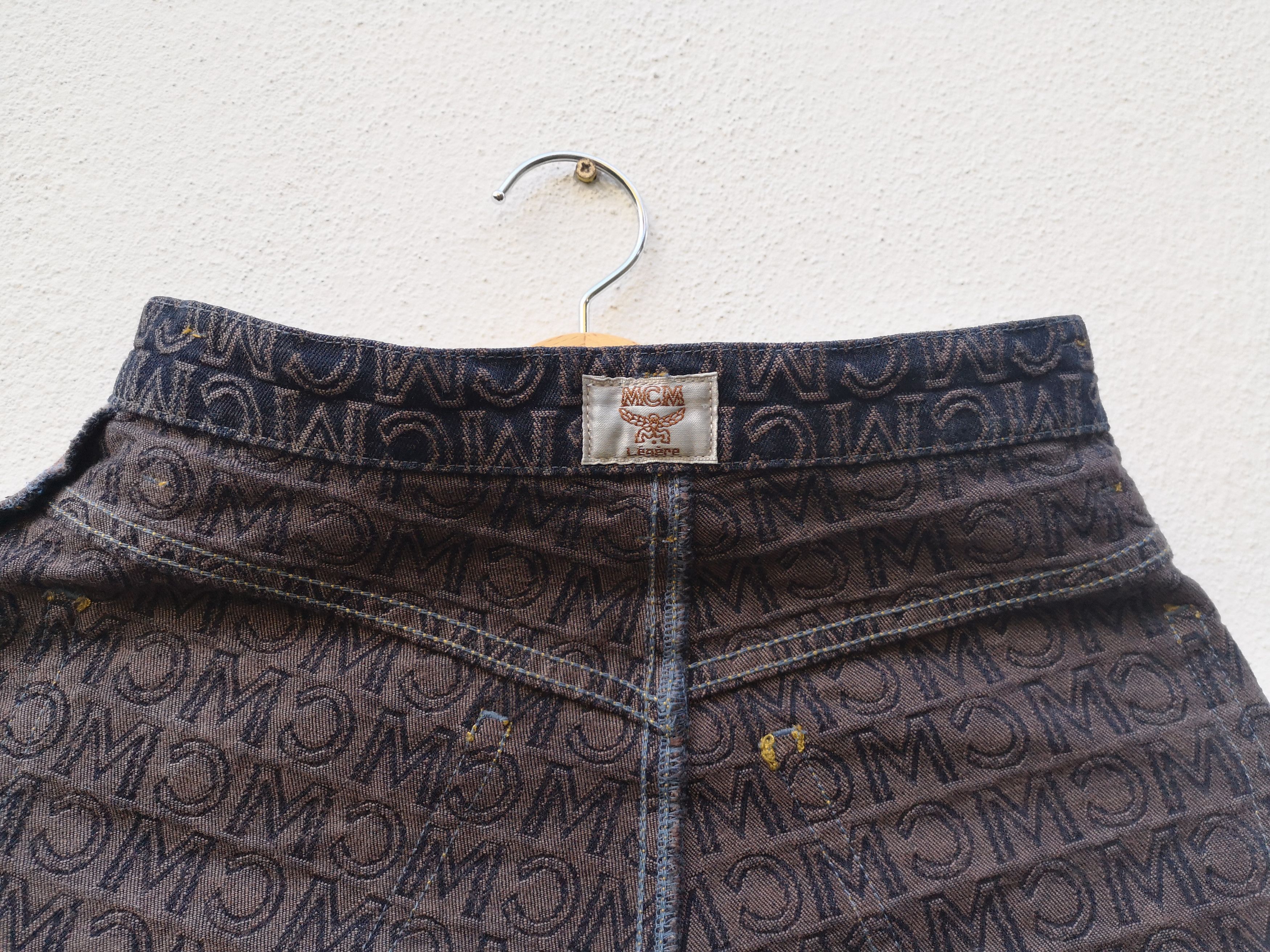 MCM Rare! MCM Monogram Denim Jeans Size US 26 / EU 42 - 15 Thumbnail