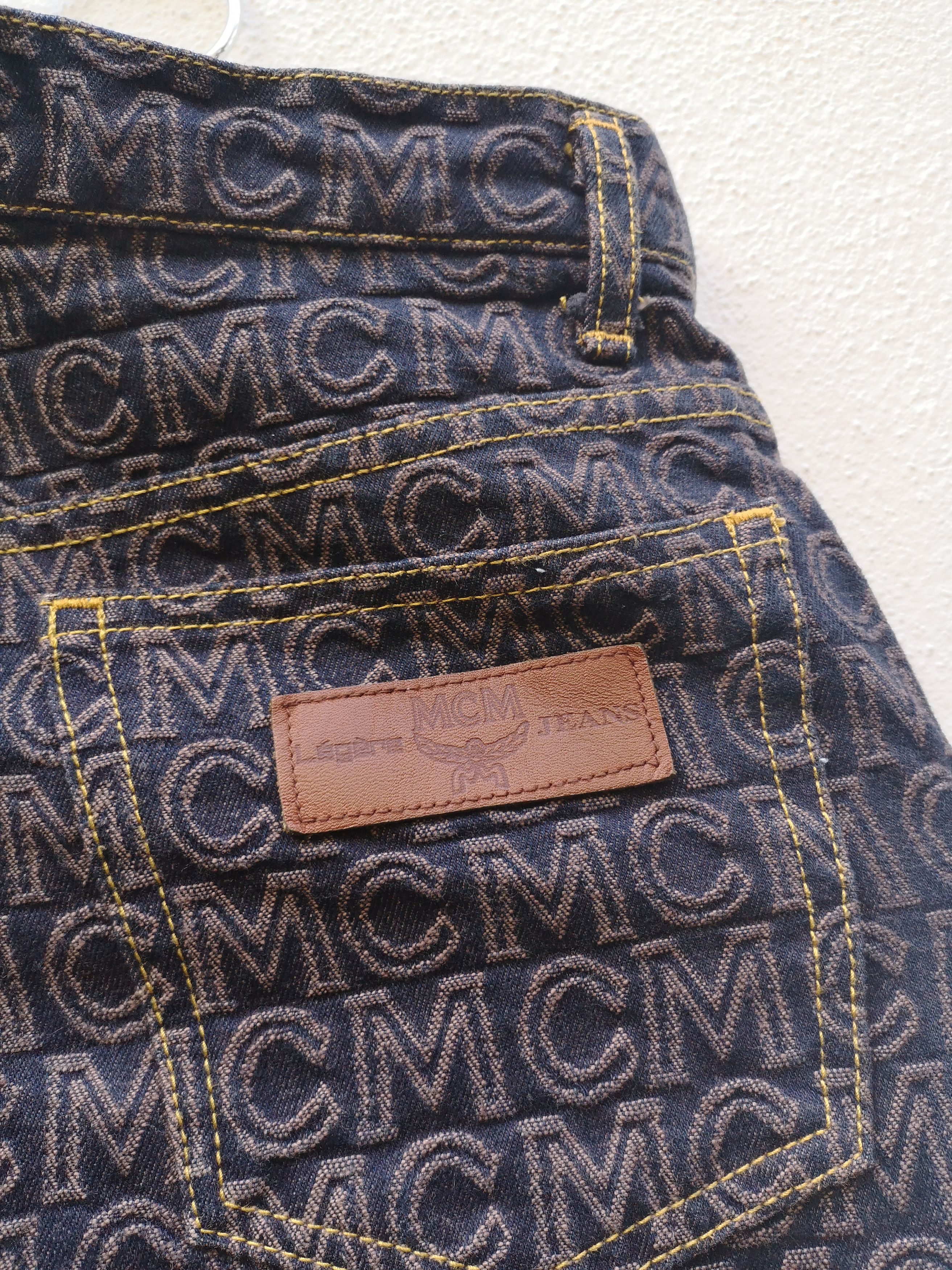 MCM Rare! MCM Monogram Denim Jeans Size US 26 / EU 42 - 9 Thumbnail