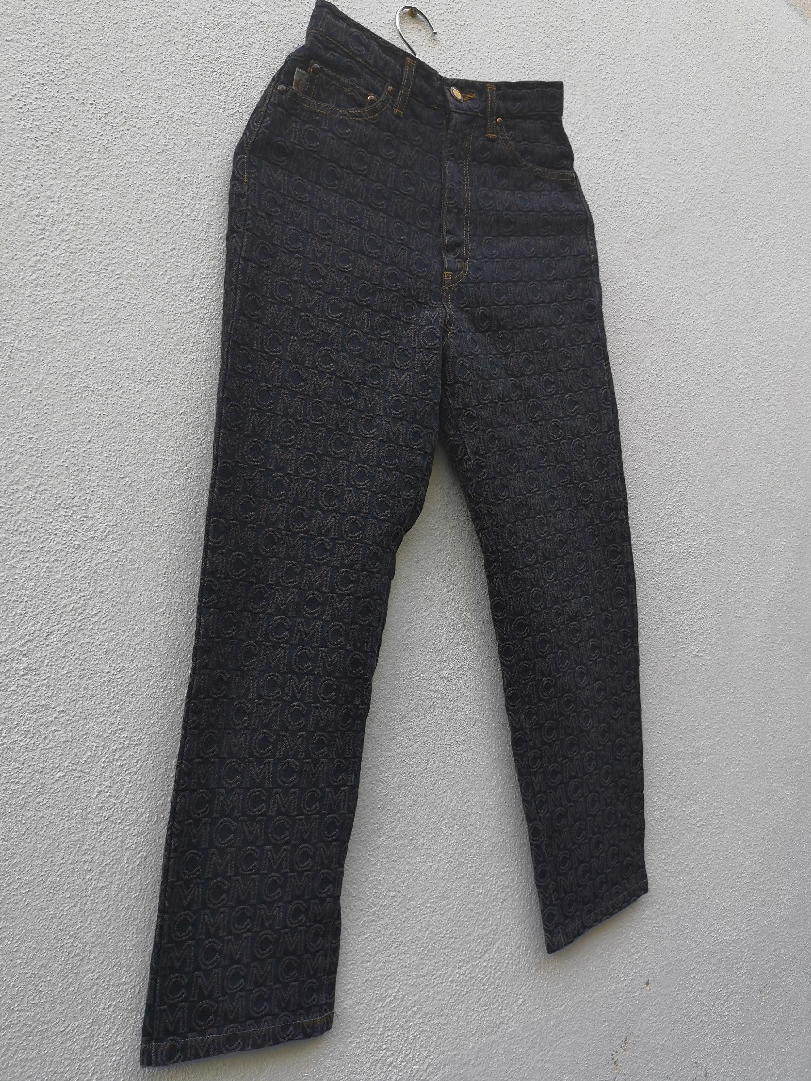 MCM Rare! MCM Monogram Denim Jeans Size US 26 / EU 42 - 3 Thumbnail