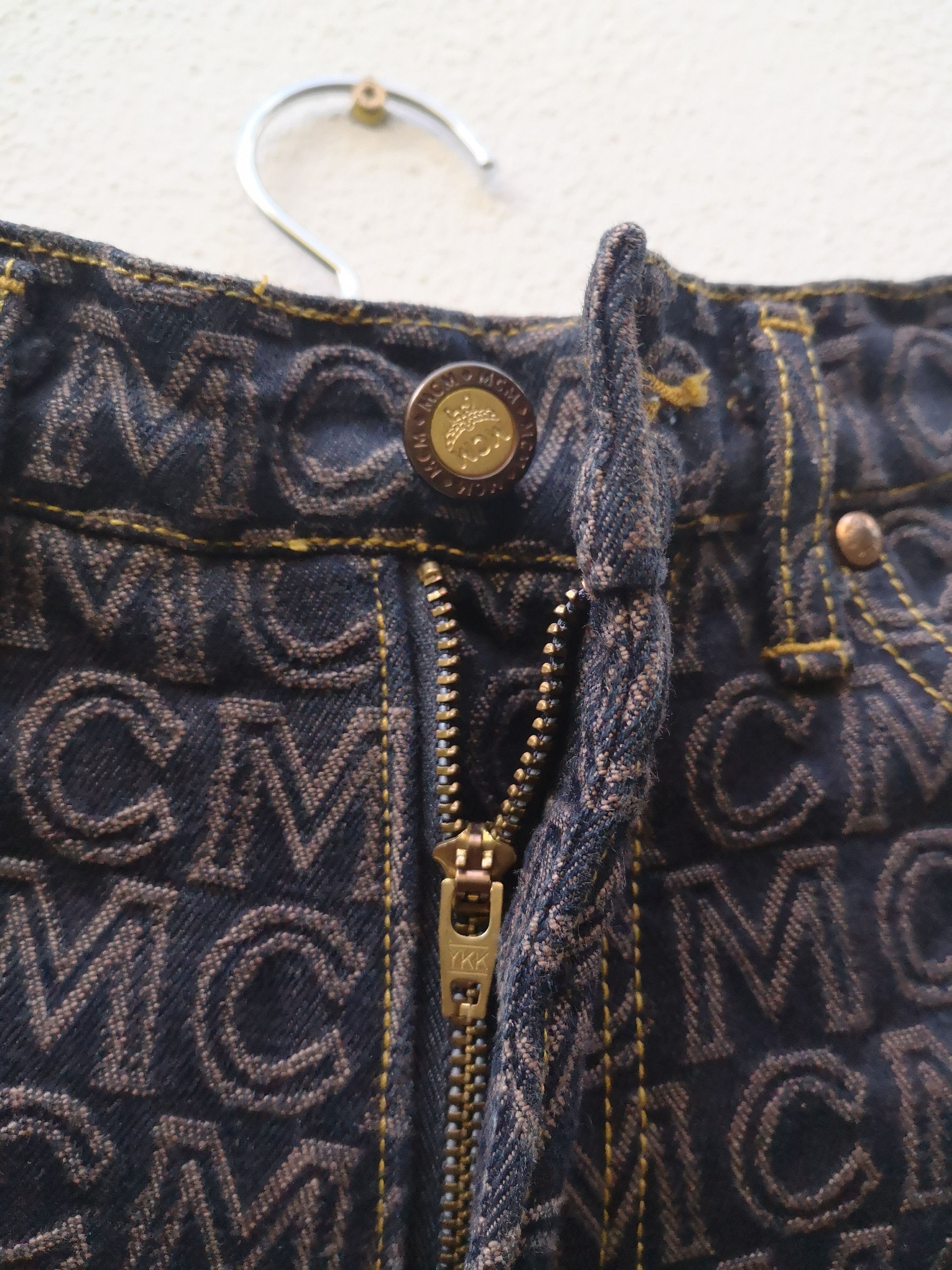 MCM Rare! MCM Monogram Denim Jeans Size US 26 / EU 42 - 8 Thumbnail