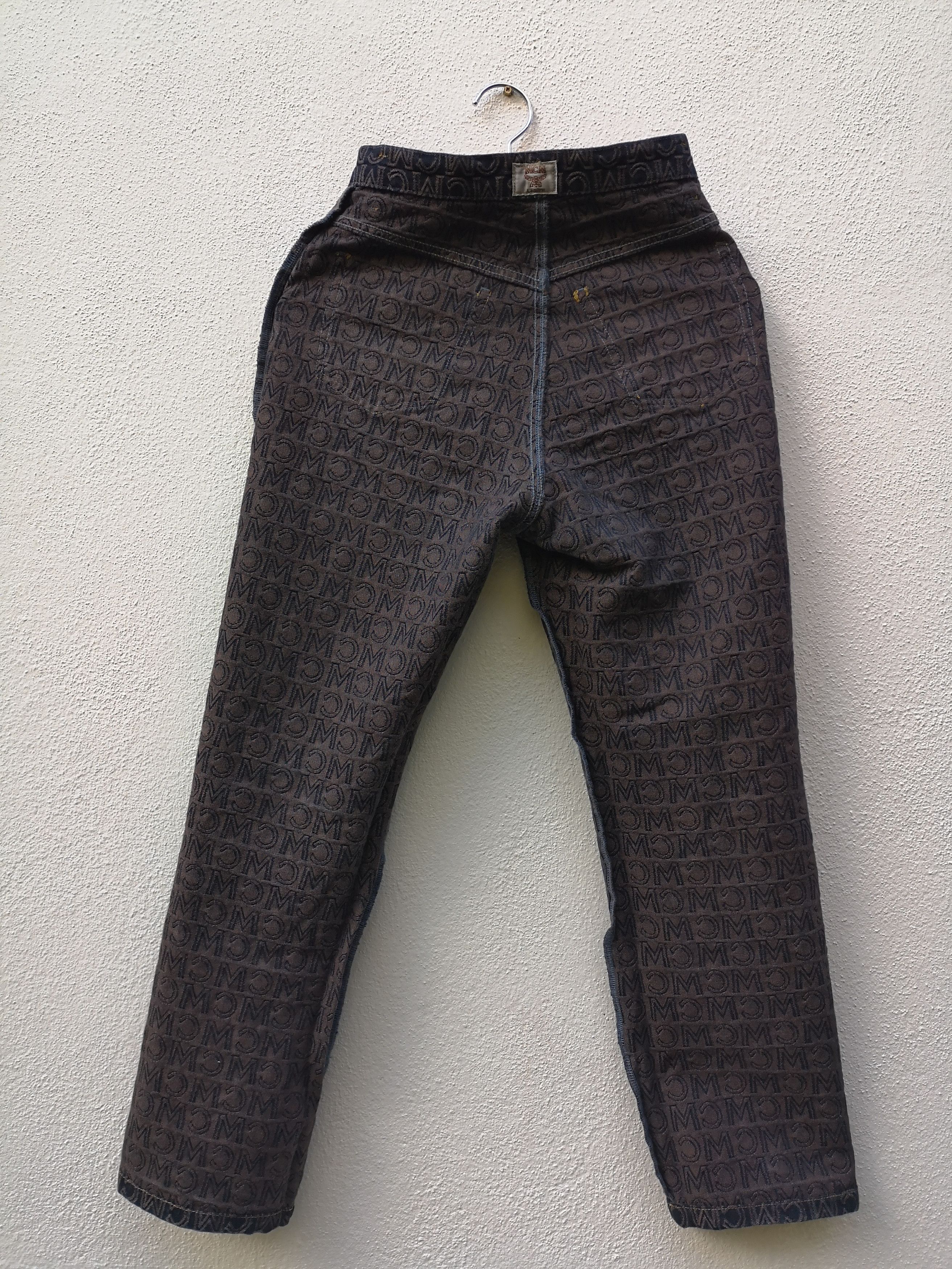 MCM Rare! MCM Monogram Denim Jeans Size US 26 / EU 42 - 14 Thumbnail