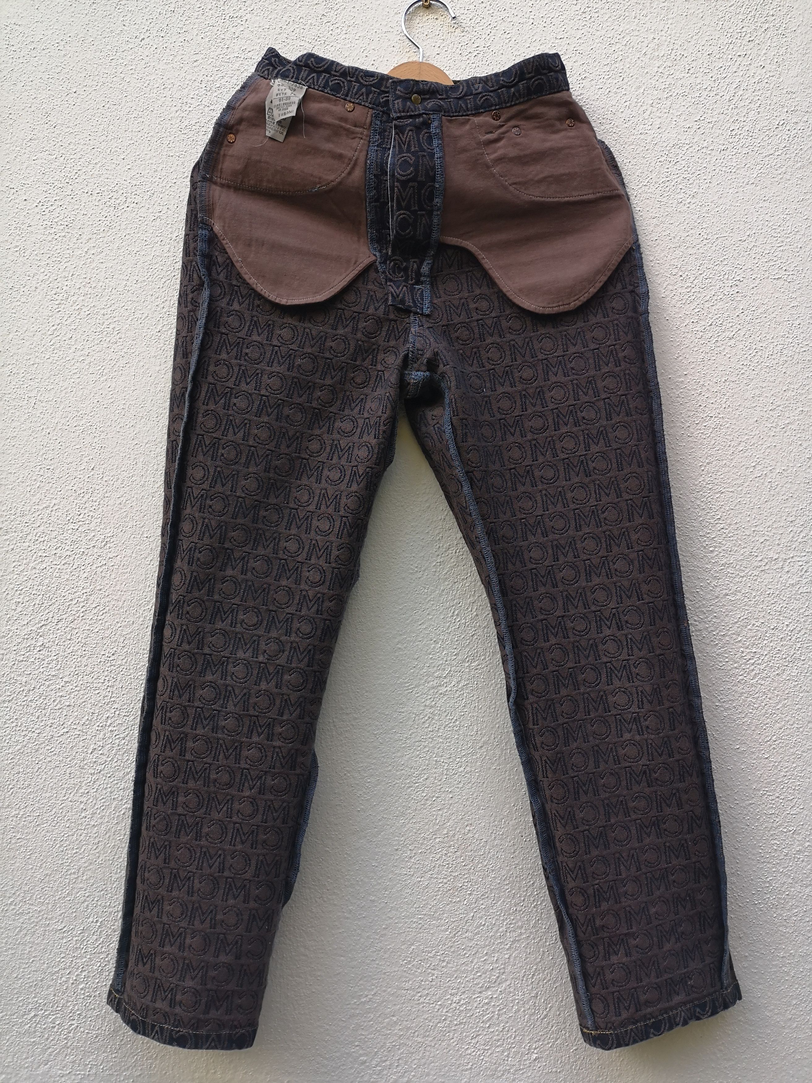 MCM Rare! MCM Monogram Denim Jeans Size US 26 / EU 42 - 11 Thumbnail
