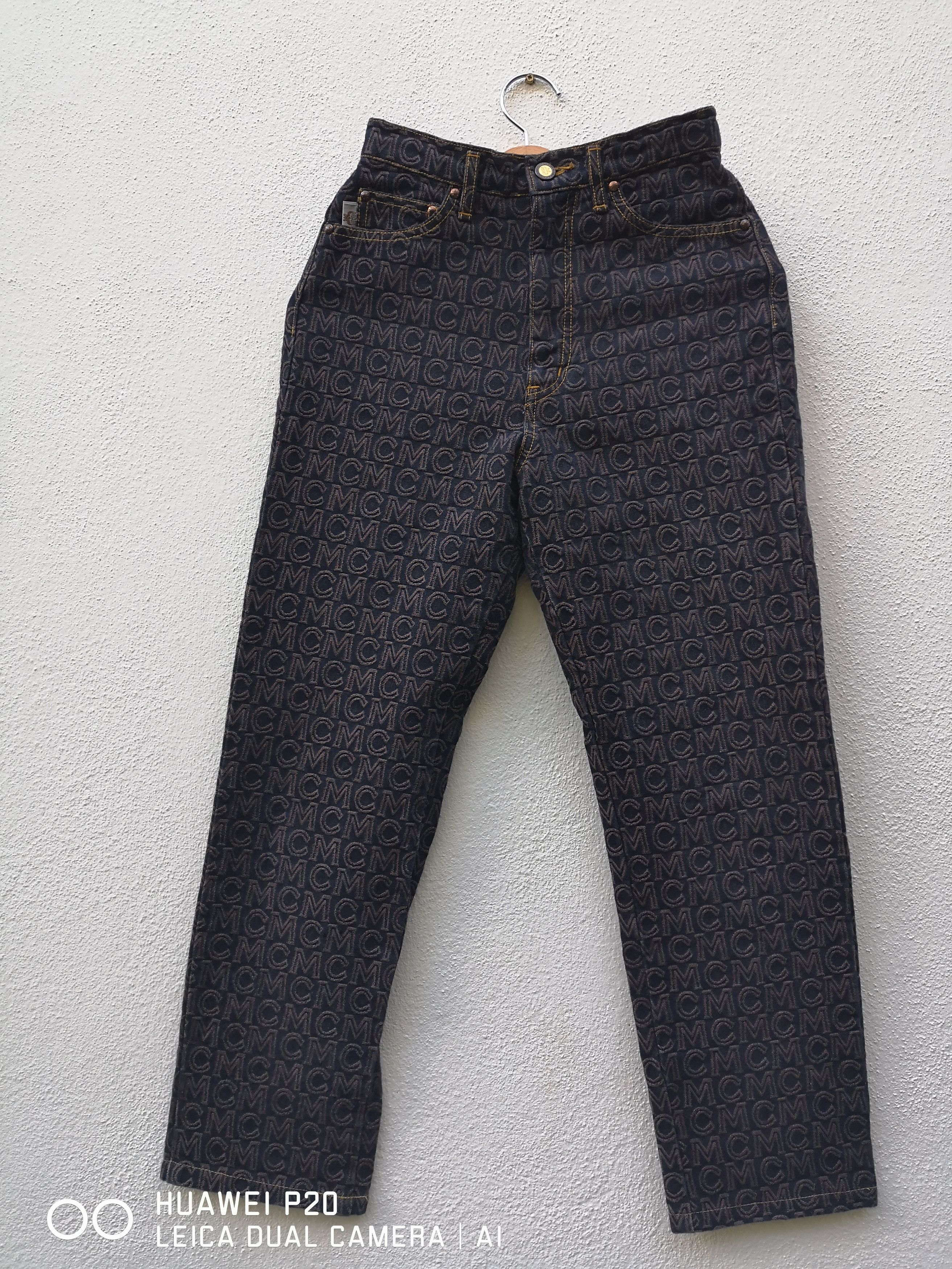 MCM Rare! MCM Monogram Denim Jeans Size US 26 / EU 42 - 2 Thumbnail