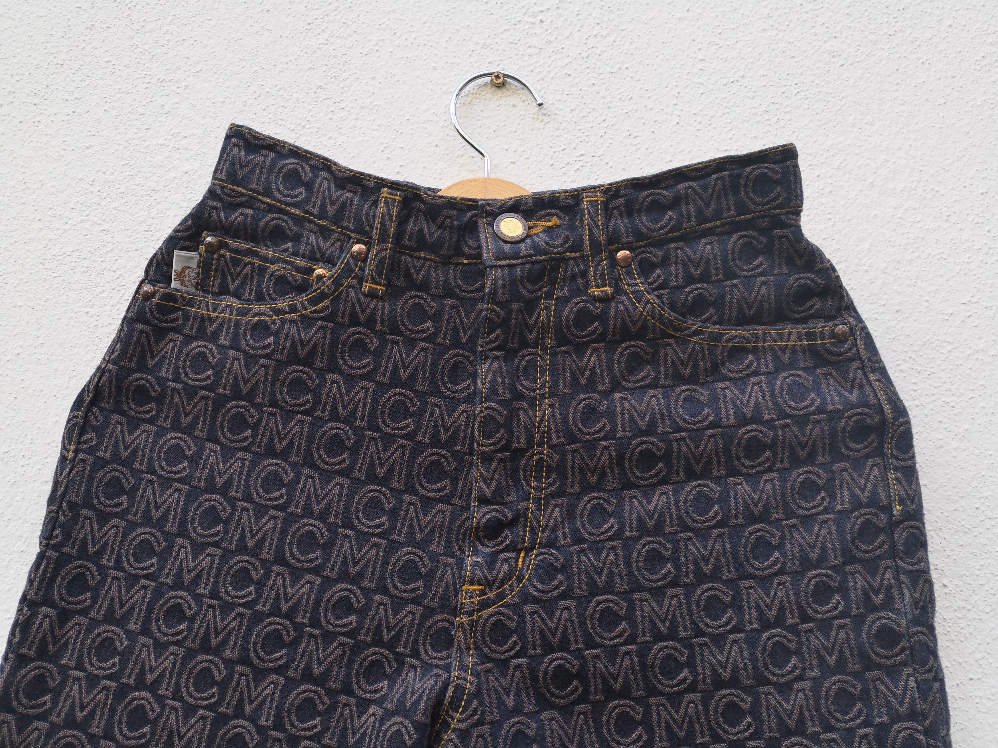 MCM Rare! MCM Monogram Denim Jeans Size US 26 / EU 42 - 16 Thumbnail