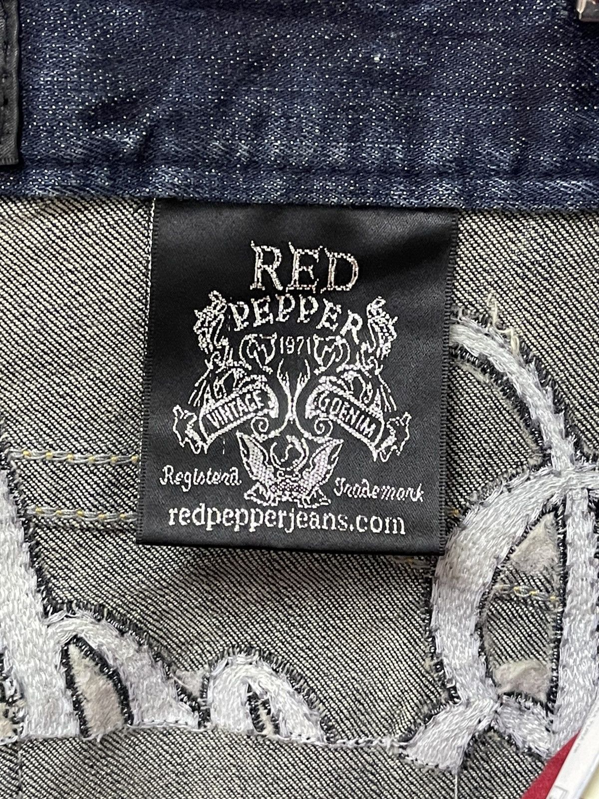 Ed Hardy × Vintage Vintage Ed Hardy X Red Pepper Big Logo Distressed Jeans Size US 34 / EU 50 - 19 Thumbnail