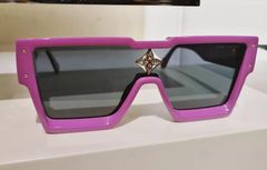 Louis Vuitton Cyclone Sunglasses Light Pink Acetate & Metal. Size W