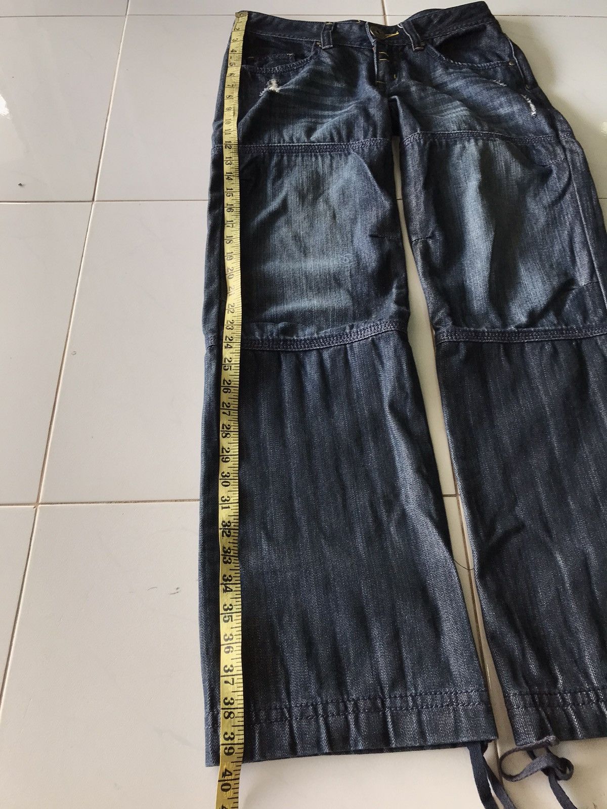 MLB Vintage MLB New York Distressed Jeans Size US 32 / EU 48 - 17 Thumbnail