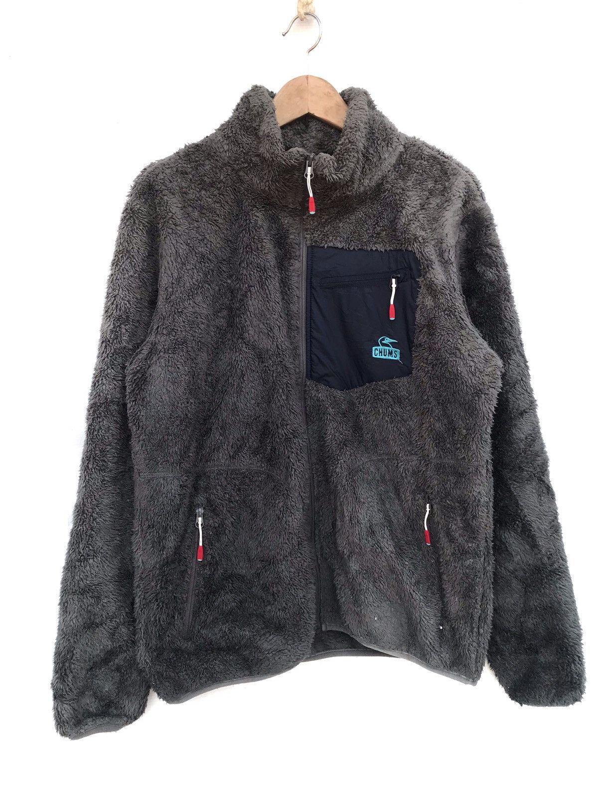Chums × Japanese Brand Gorpcore! Chums bulky fleece sweater full zipper Size US M / EU 48-50 / 2 - 1 Thumbnail