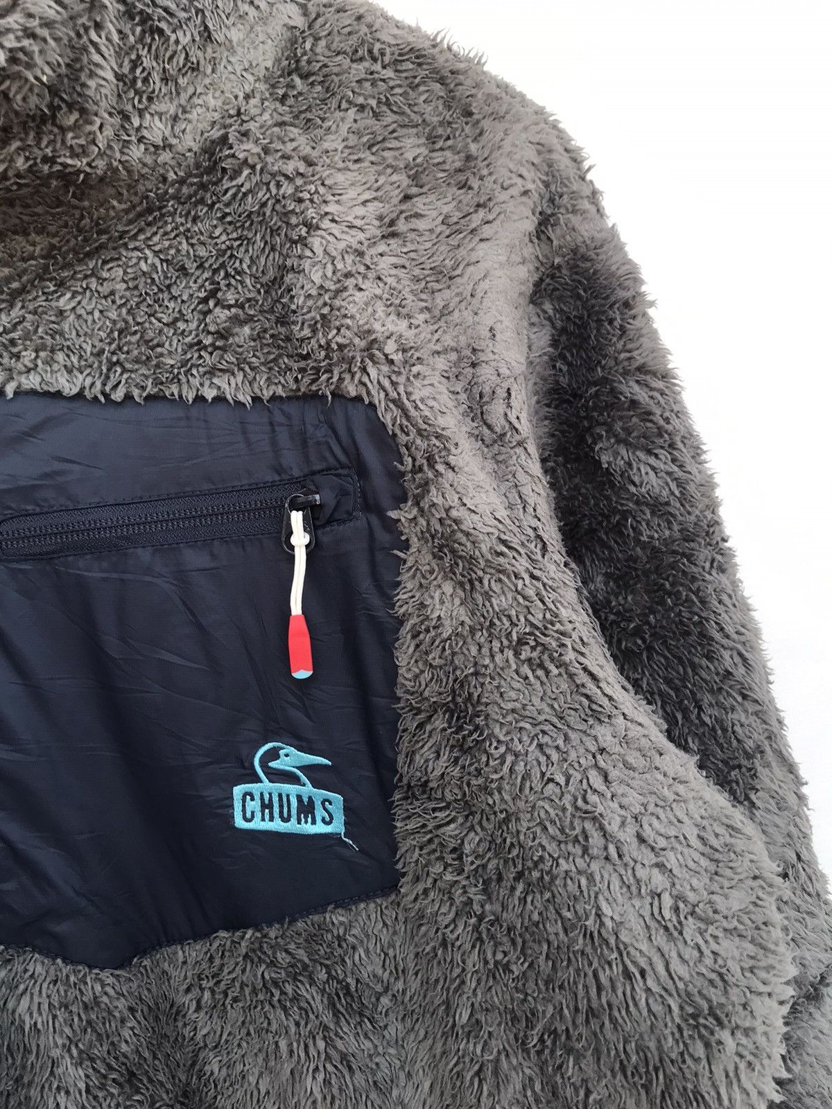 Chums × Japanese Brand Gorpcore! Chums bulky fleece sweater full zipper Size US M / EU 48-50 / 2 - 2 Thumbnail