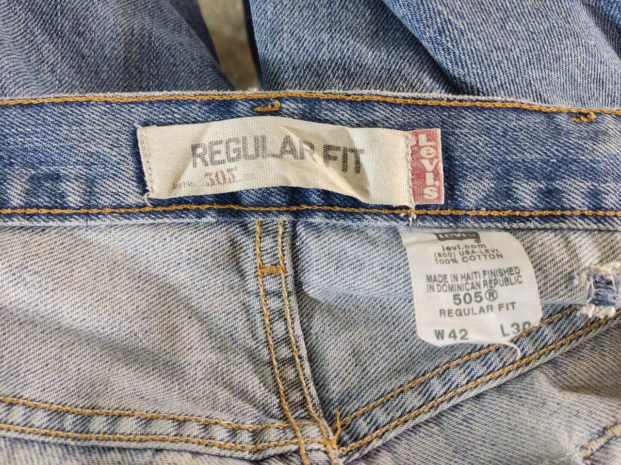 Levi's vintage levis 505 paint splatter denim Size US 42 / EU 58 - 18 Thumbnail