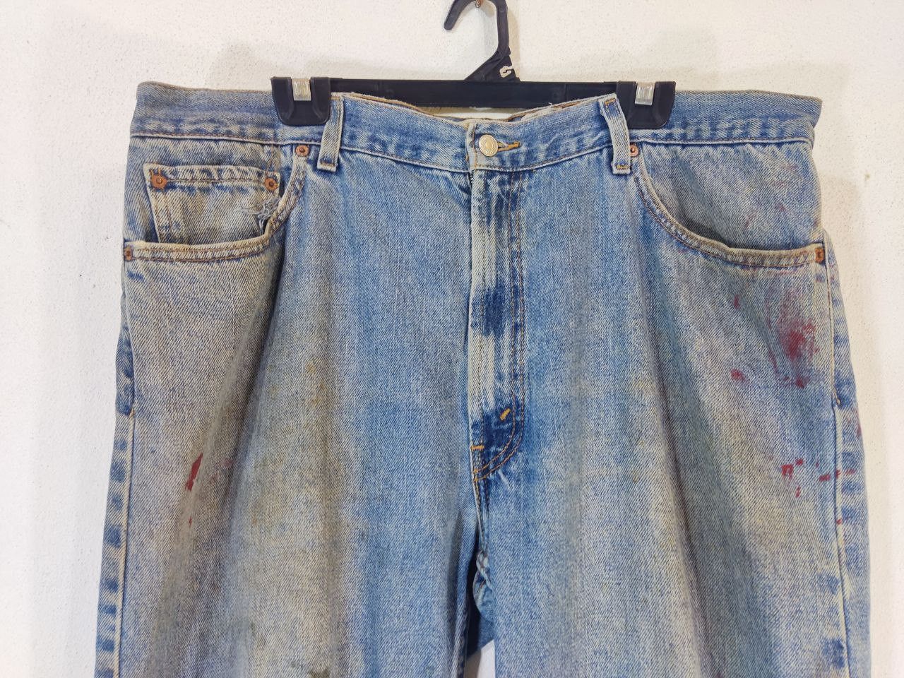 Levi's vintage levis 505 paint splatter denim Size US 42 / EU 58 - 12 Thumbnail