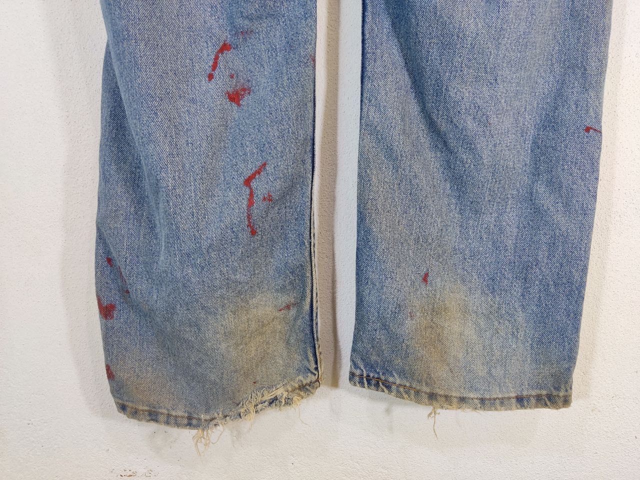 Levi's vintage levis 505 paint splatter denim Size US 42 / EU 58 - 3 Thumbnail