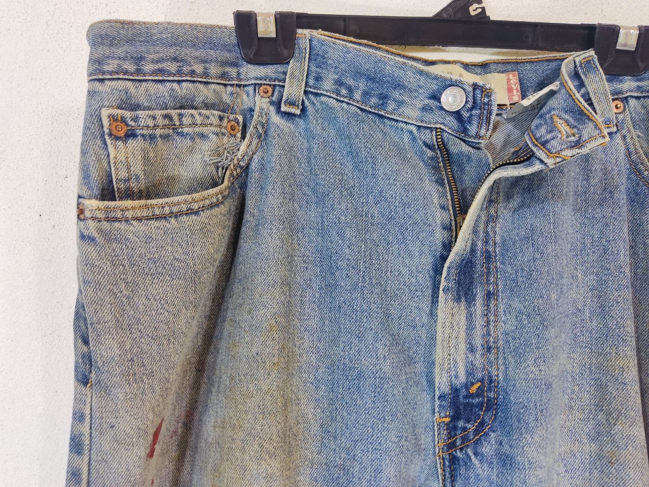 Levi's vintage levis 505 paint splatter denim Size US 42 / EU 58 - 17 Thumbnail