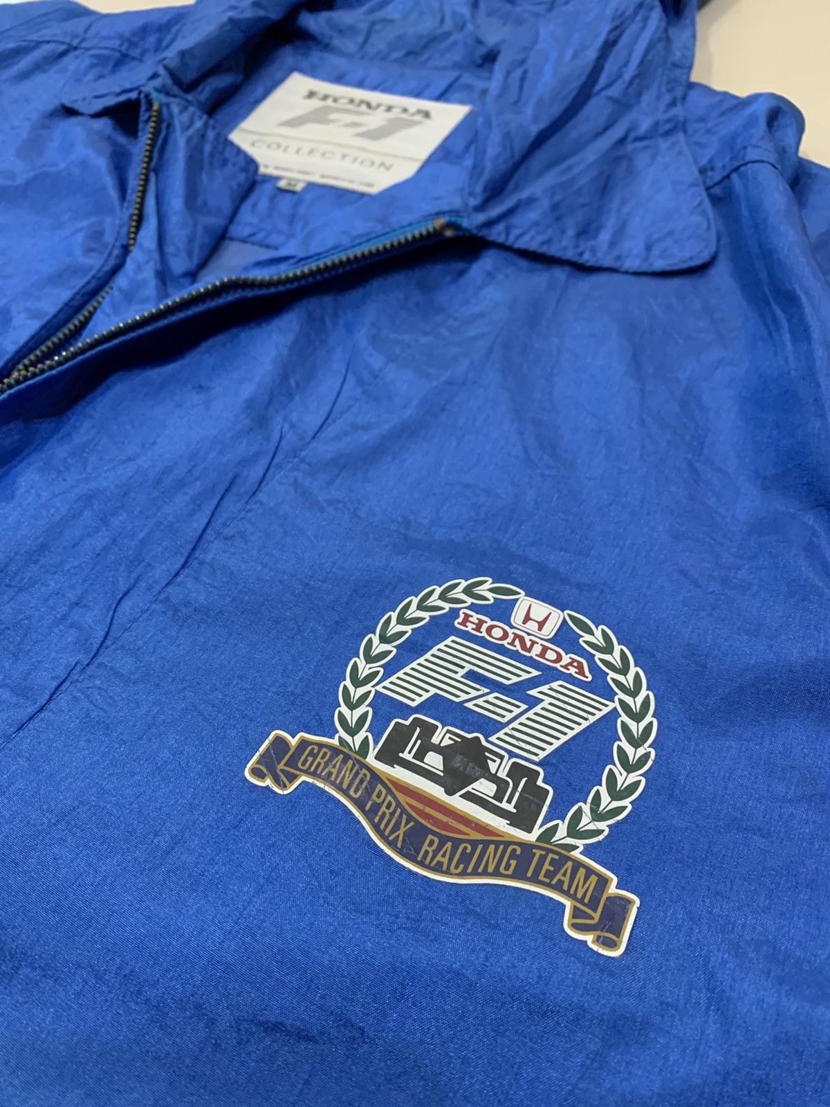 image of Vintage 1990S Honda F1 Grand Prix Racing Team Windbreaker in Blue, Men's (Size Medium)