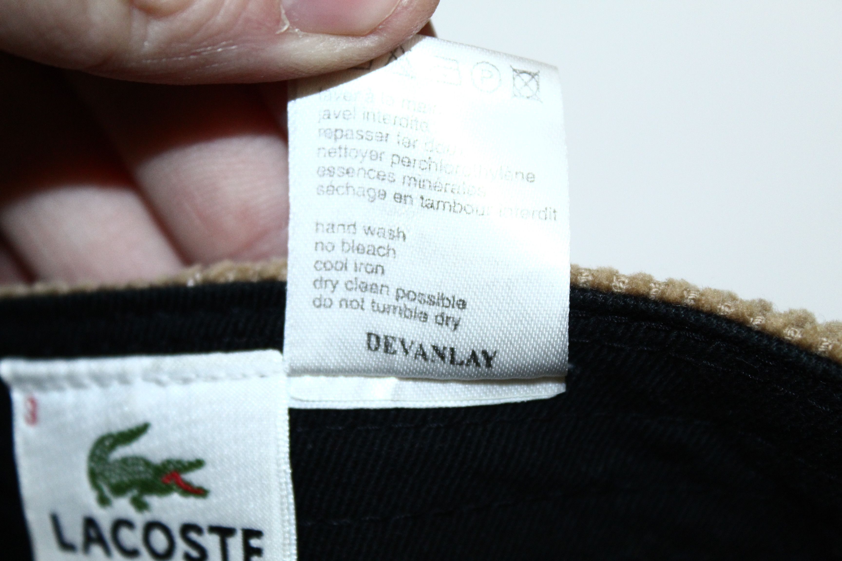 Lacoste Vtg Lacoste Logo Embroidery Corduroy Casual Cap Size ONE SIZE - 8 Thumbnail