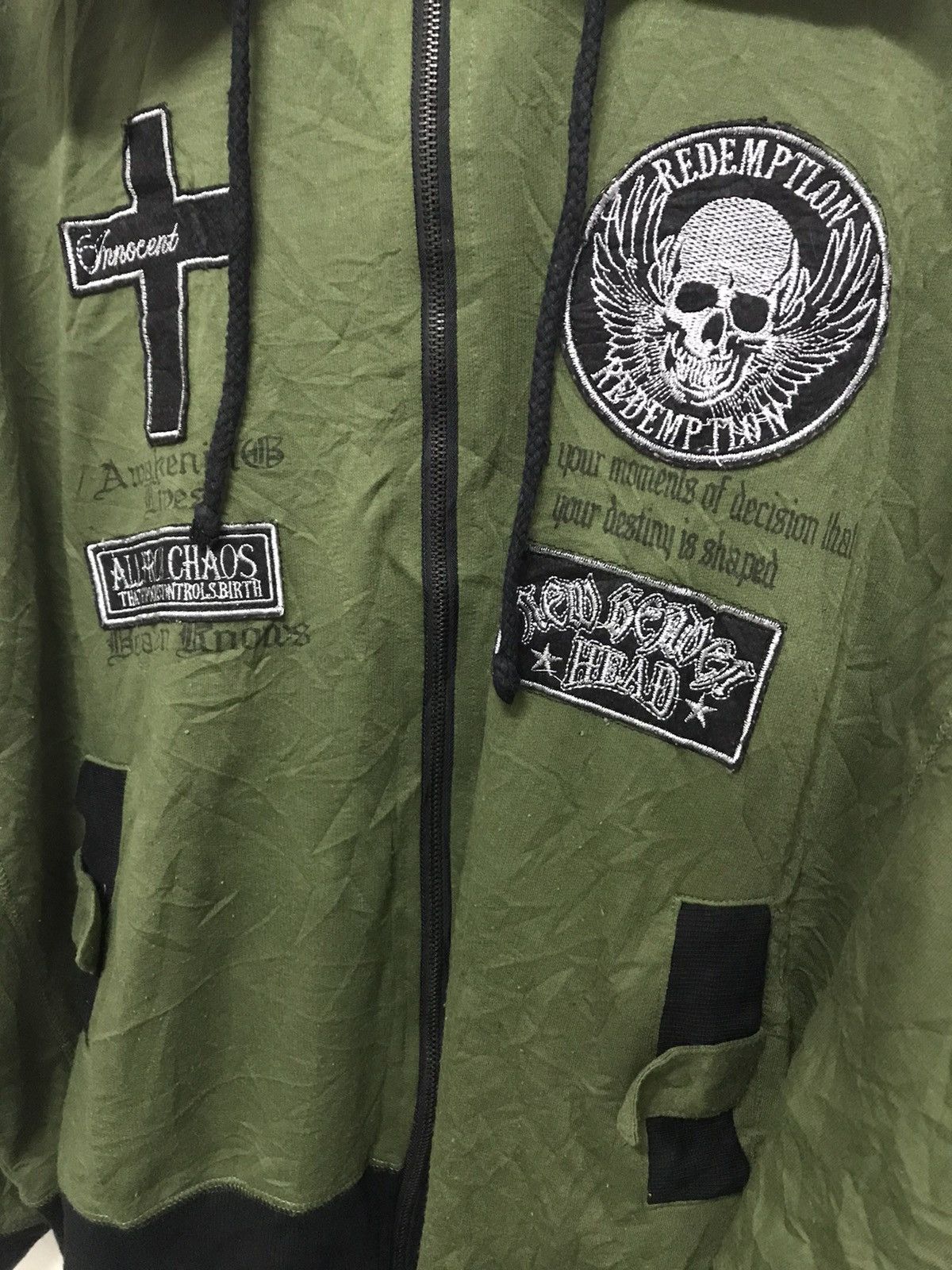 Japanese Brand × Vintage Japanese Brand Edgeline Patch Hoodie Kapital Style Size US XL / EU 56 / 4 - 4 Thumbnail