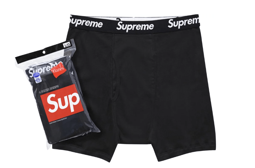 Supreme x Hanes Boxer Briefs (Black)