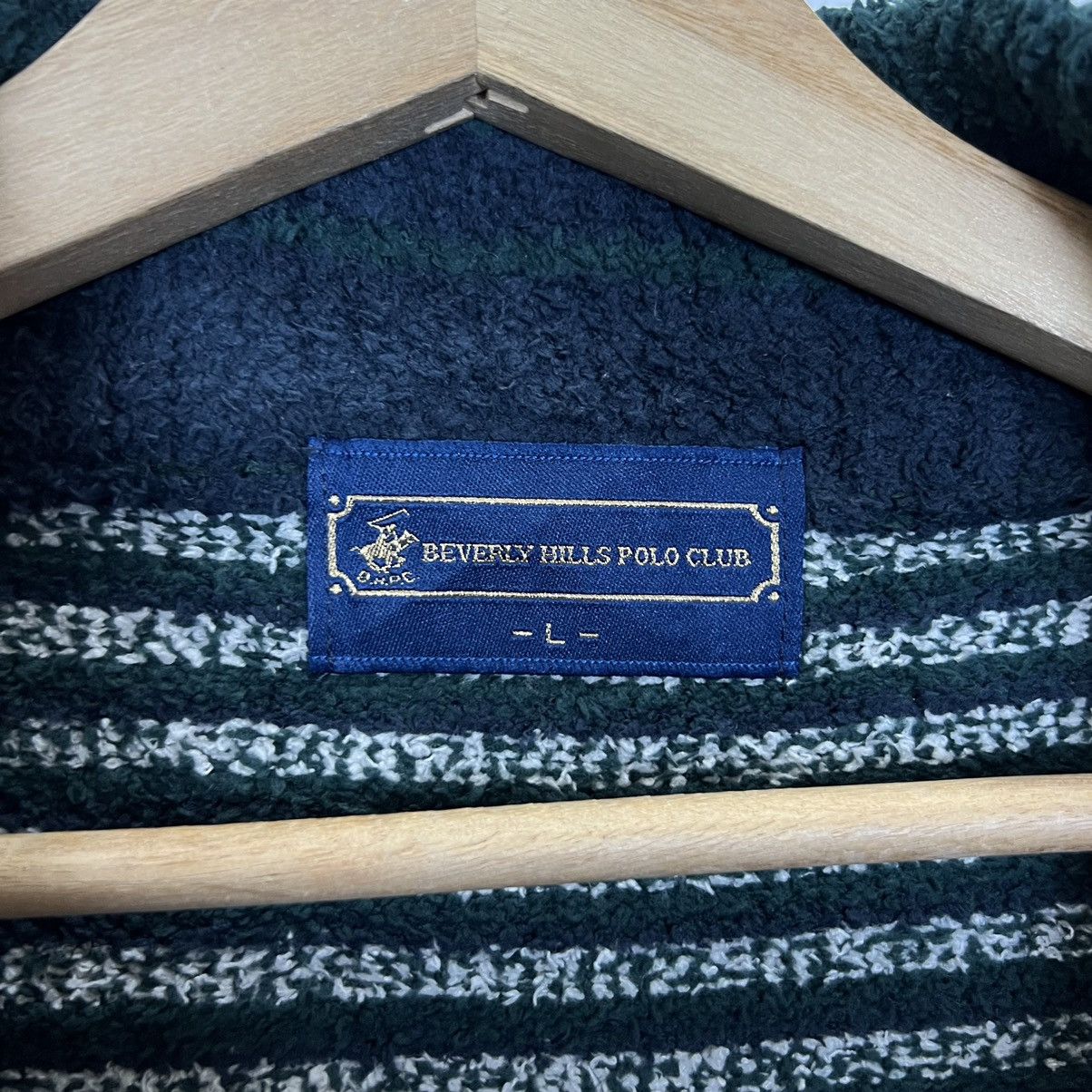 Japanese Brand VINTAGE BEVERLY HILLS POLO CLUB FLEECE JACKET Size US L / EU 52-54 / 3 - 7 Thumbnail
