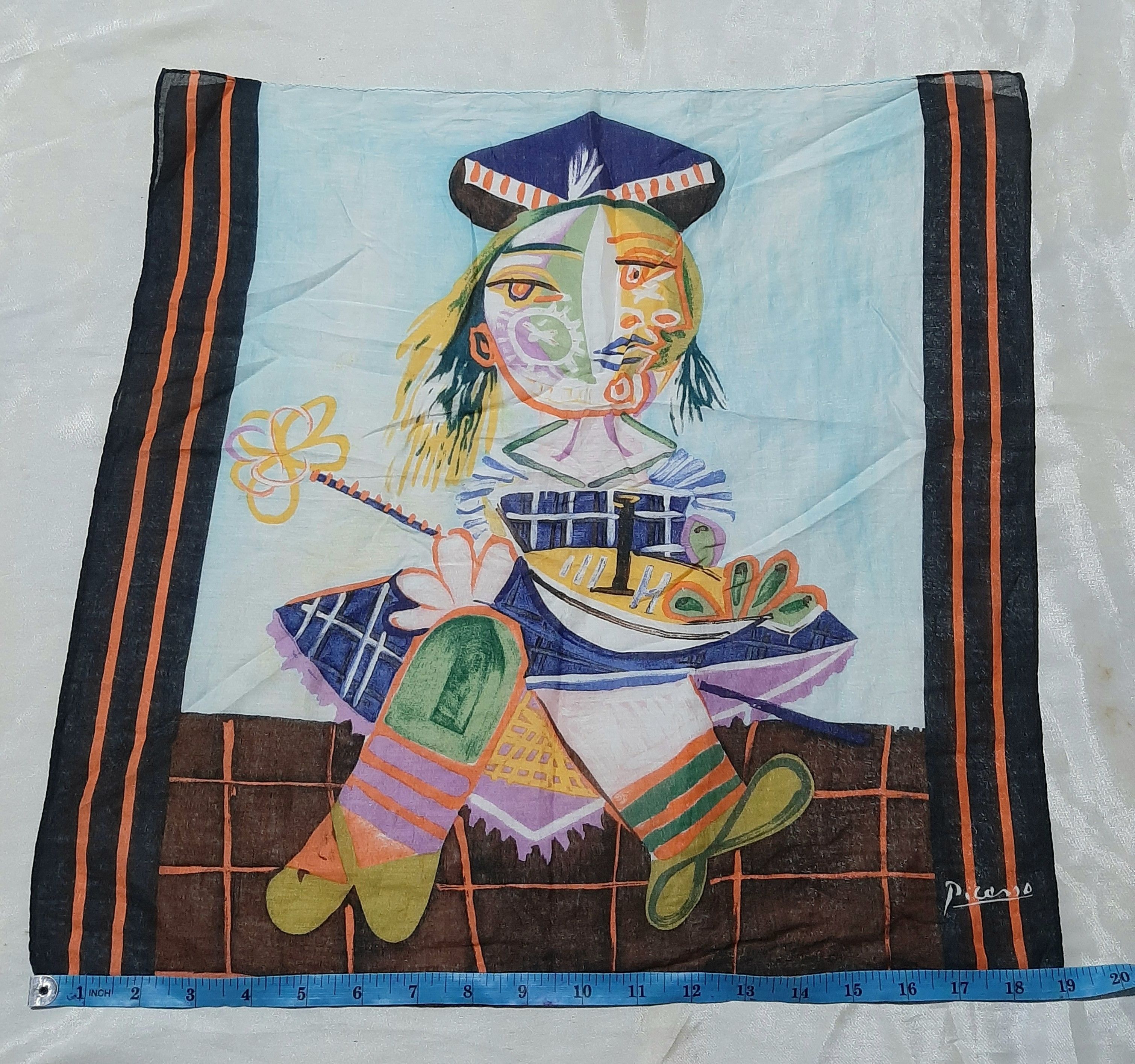 Other Vintage Picasso bandana handkerchief scarf silk art rare Size ONE SIZE - 3 Thumbnail