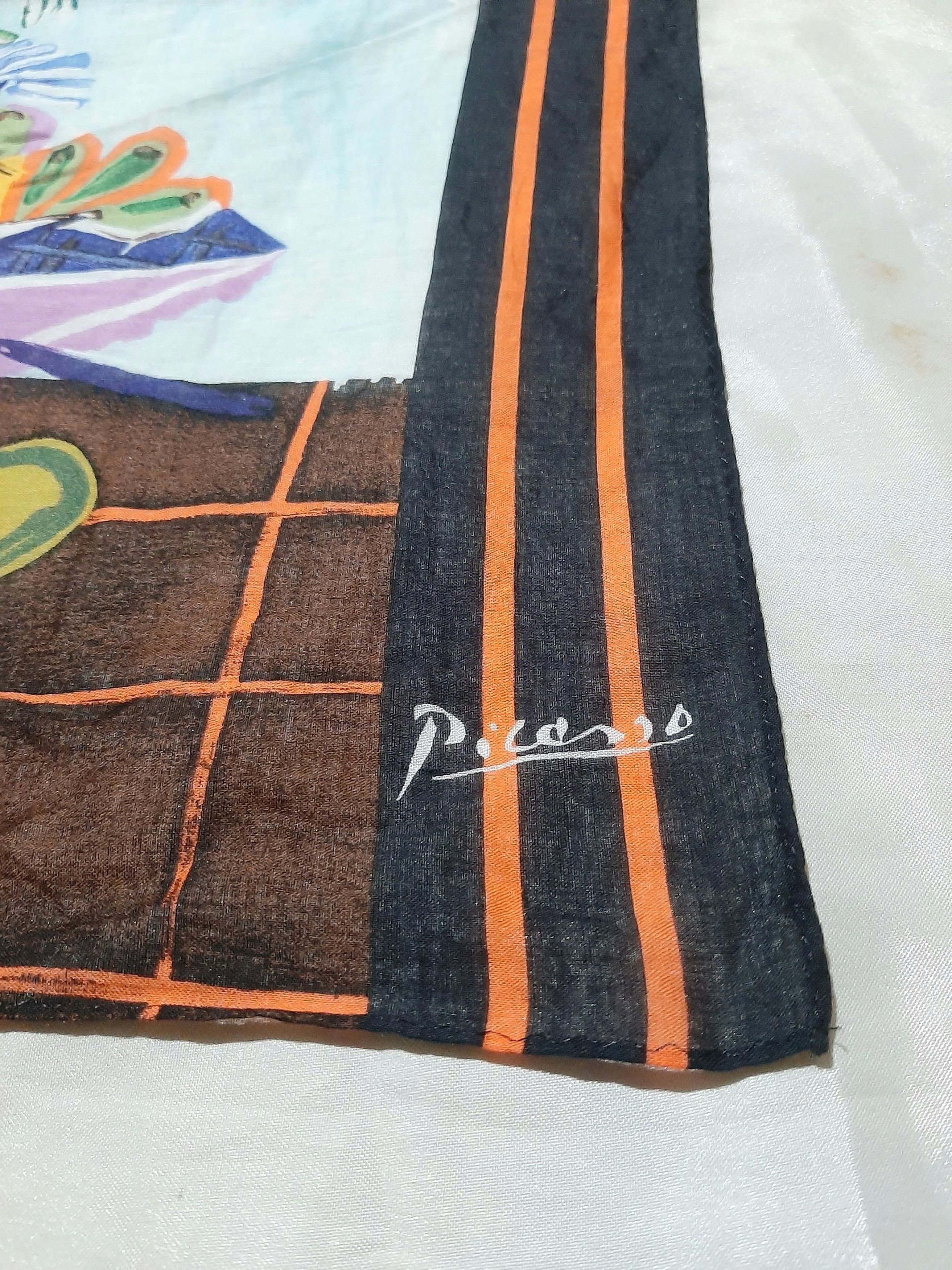 Other Vintage Picasso bandana handkerchief scarf silk art rare Size ONE SIZE - 5 Thumbnail