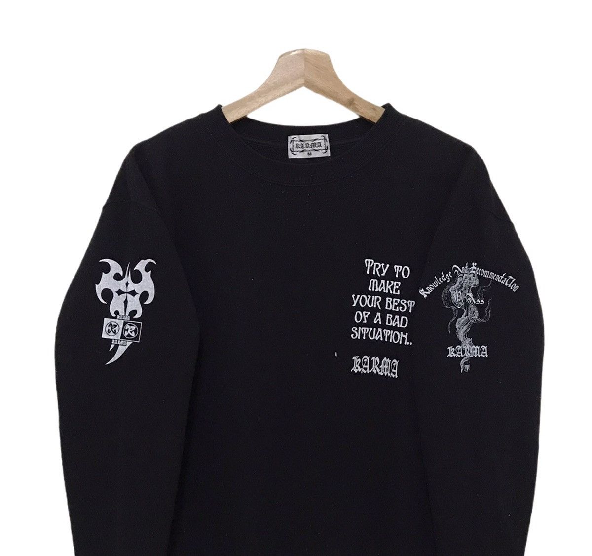 Japanese Brand Karma Sweatshirt Big Angel Big Print Nice Design Size US M / EU 48-50 / 2 - 5 Thumbnail