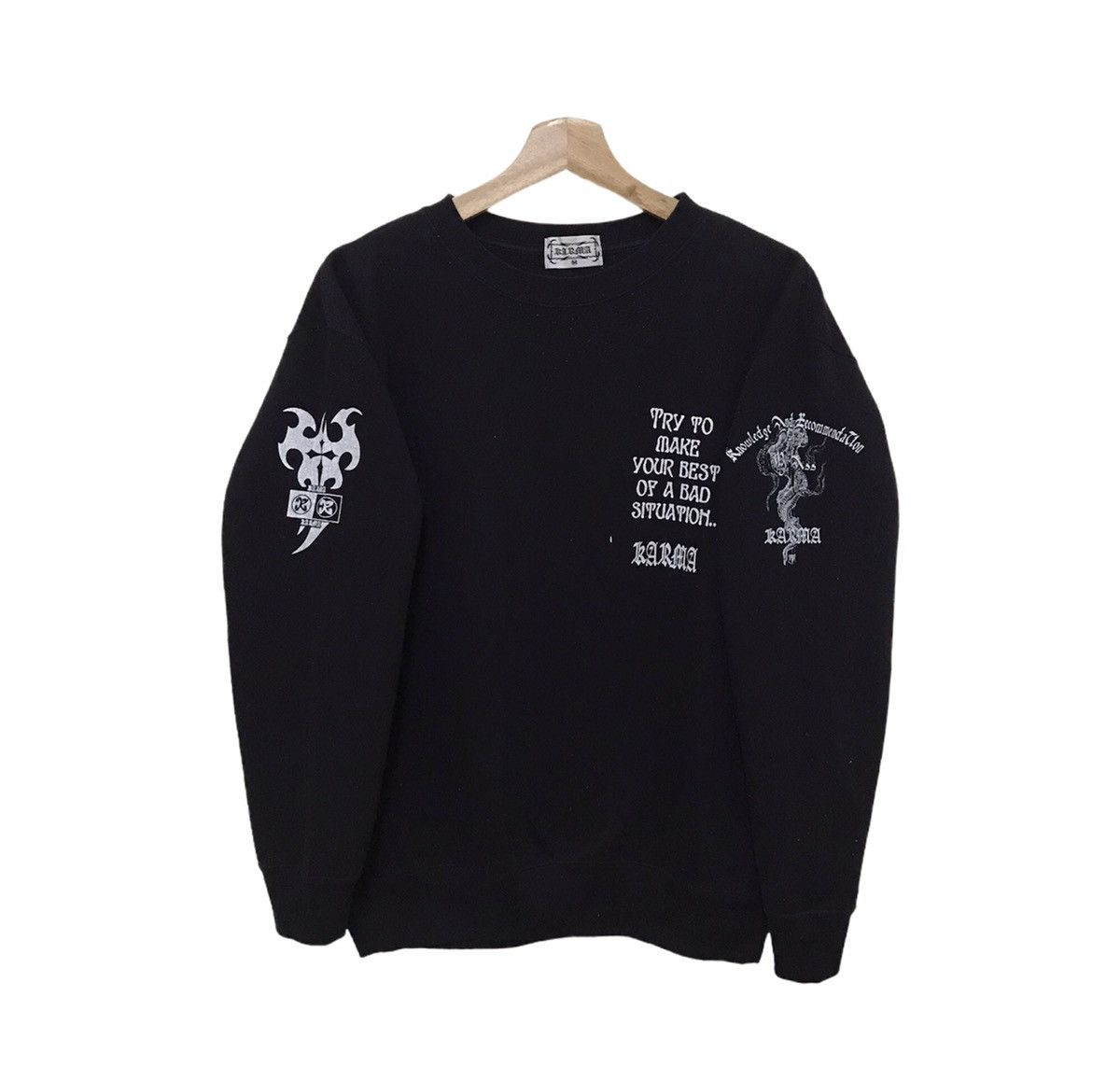 Japanese Brand Karma Sweatshirt Big Angel Big Print Nice Design Size US M / EU 48-50 / 2 - 4 Thumbnail